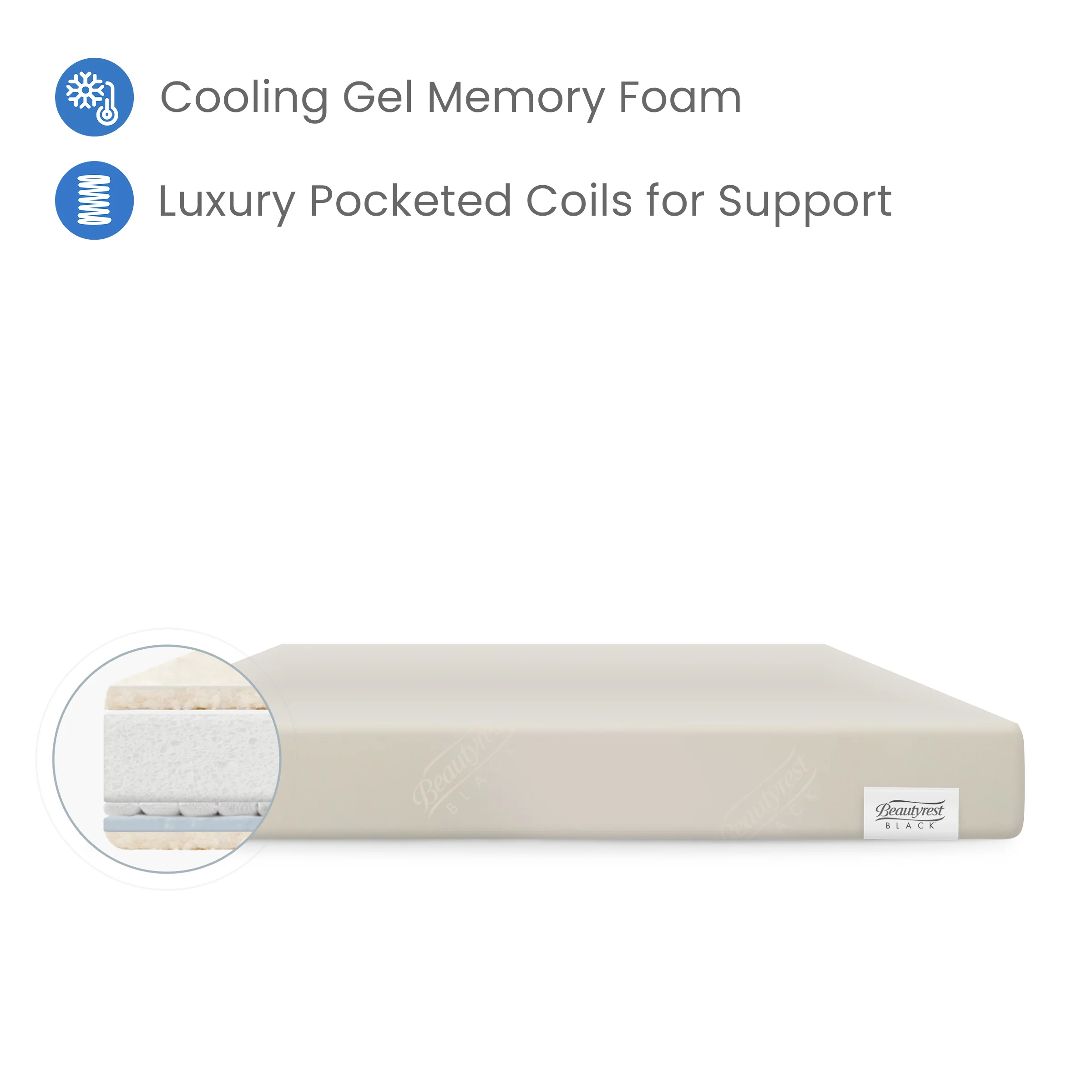 Beautyrest Black AIRCOOL Two-Stage Crib and Toddler Mattress - Image 9