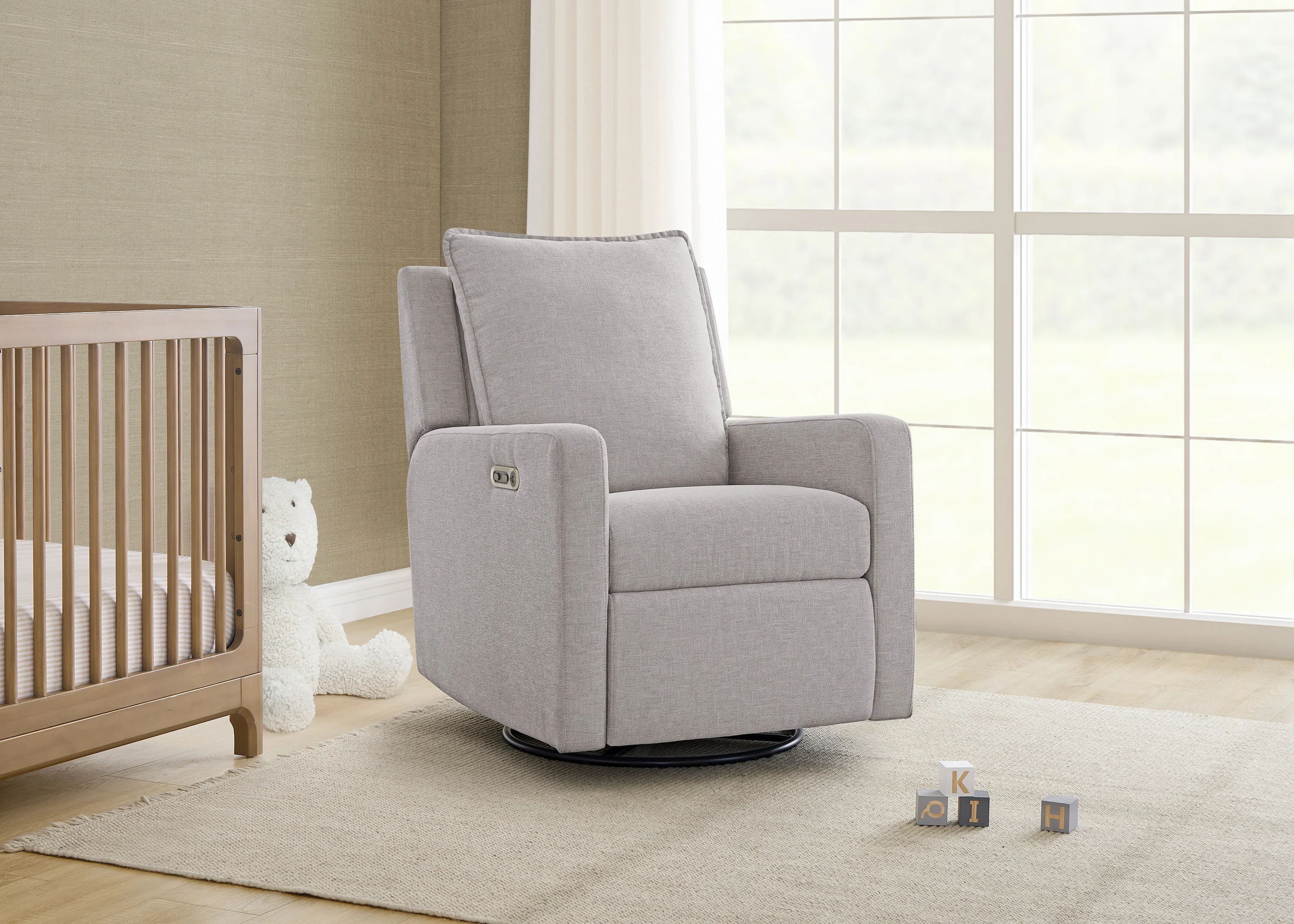 babyGap Harlowe Power Recliner with USB-A and Type-C Ports in Stain-Resistant Performance Fabric - Image 7