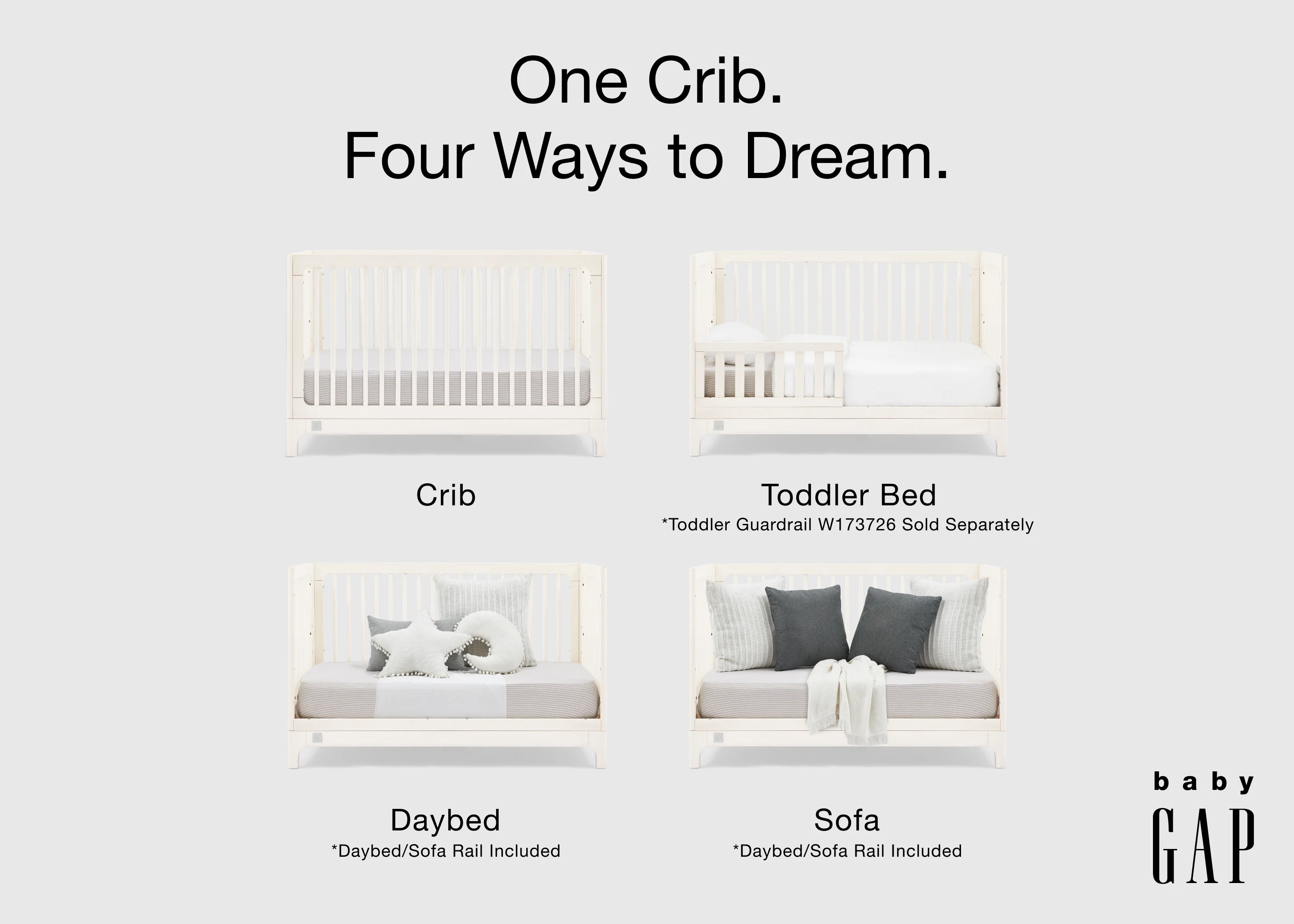 babyGap Wren 4-in-1 Convertible Crib - Image 16