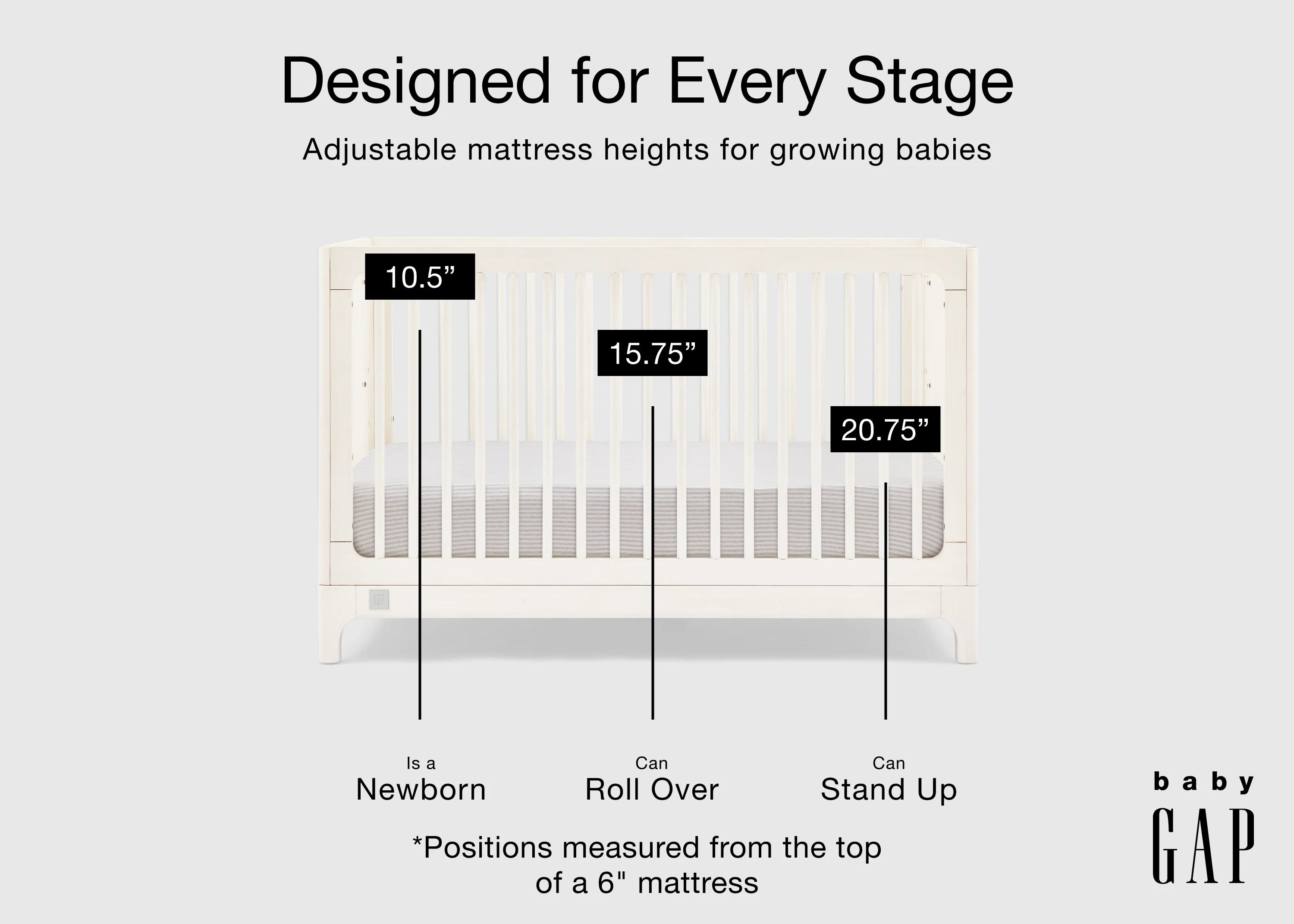 babyGap Wren 4-in-1 Convertible Crib - Image 17