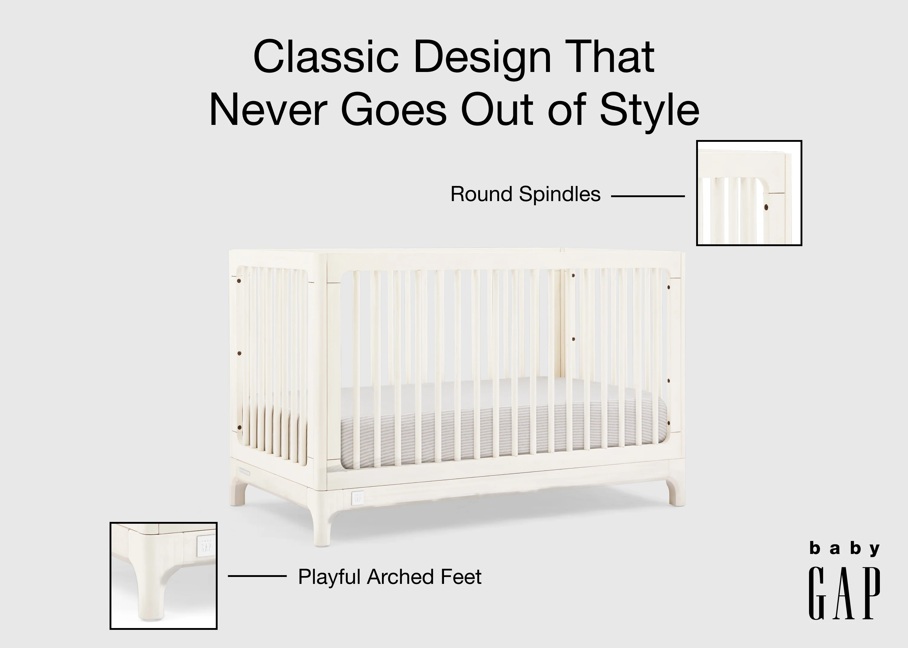 babyGap Wren 4-in-1 Convertible Crib - Image 18