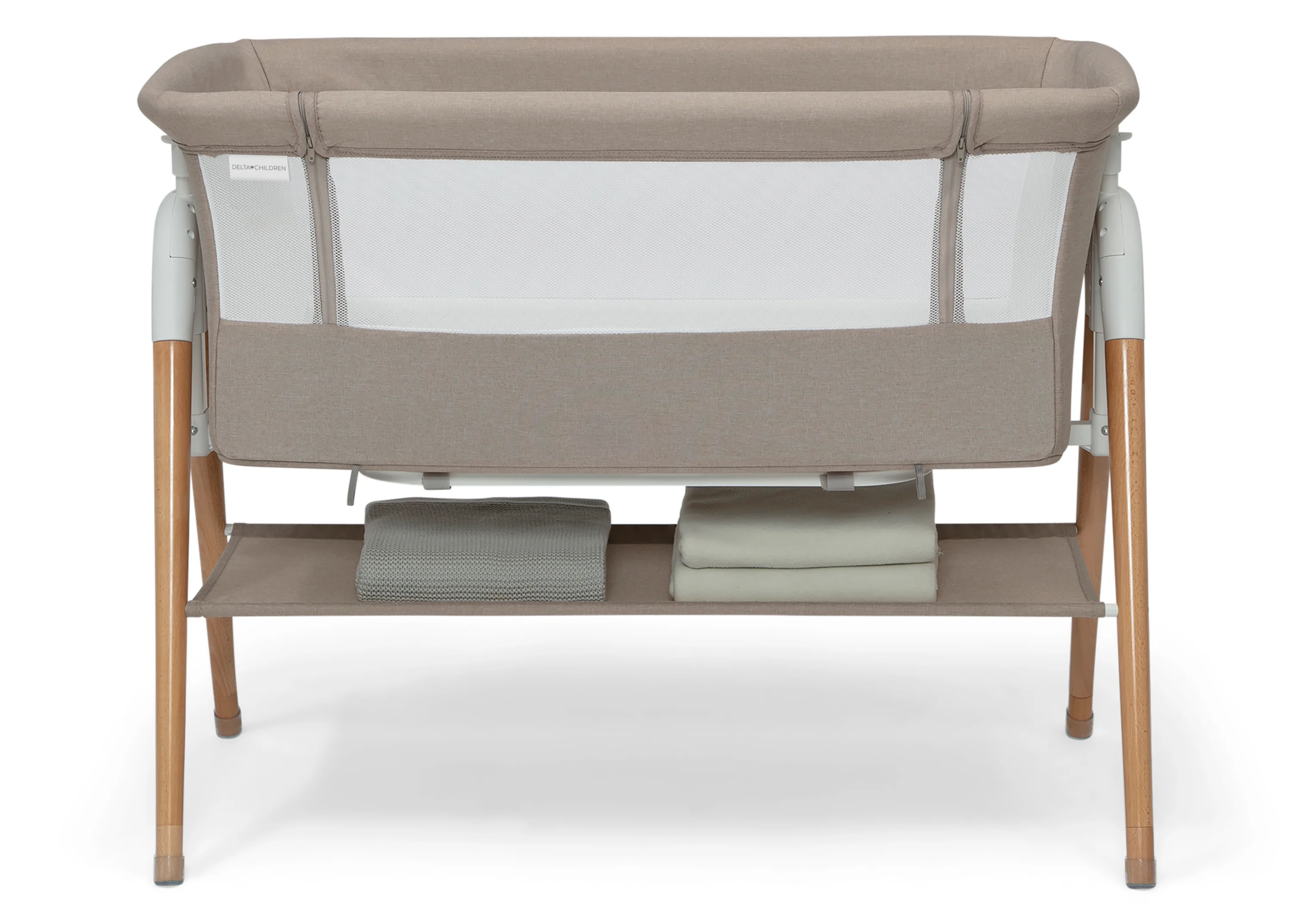 Bondi Adjustable Height Bedside Beechwood Bassinet - Image 10