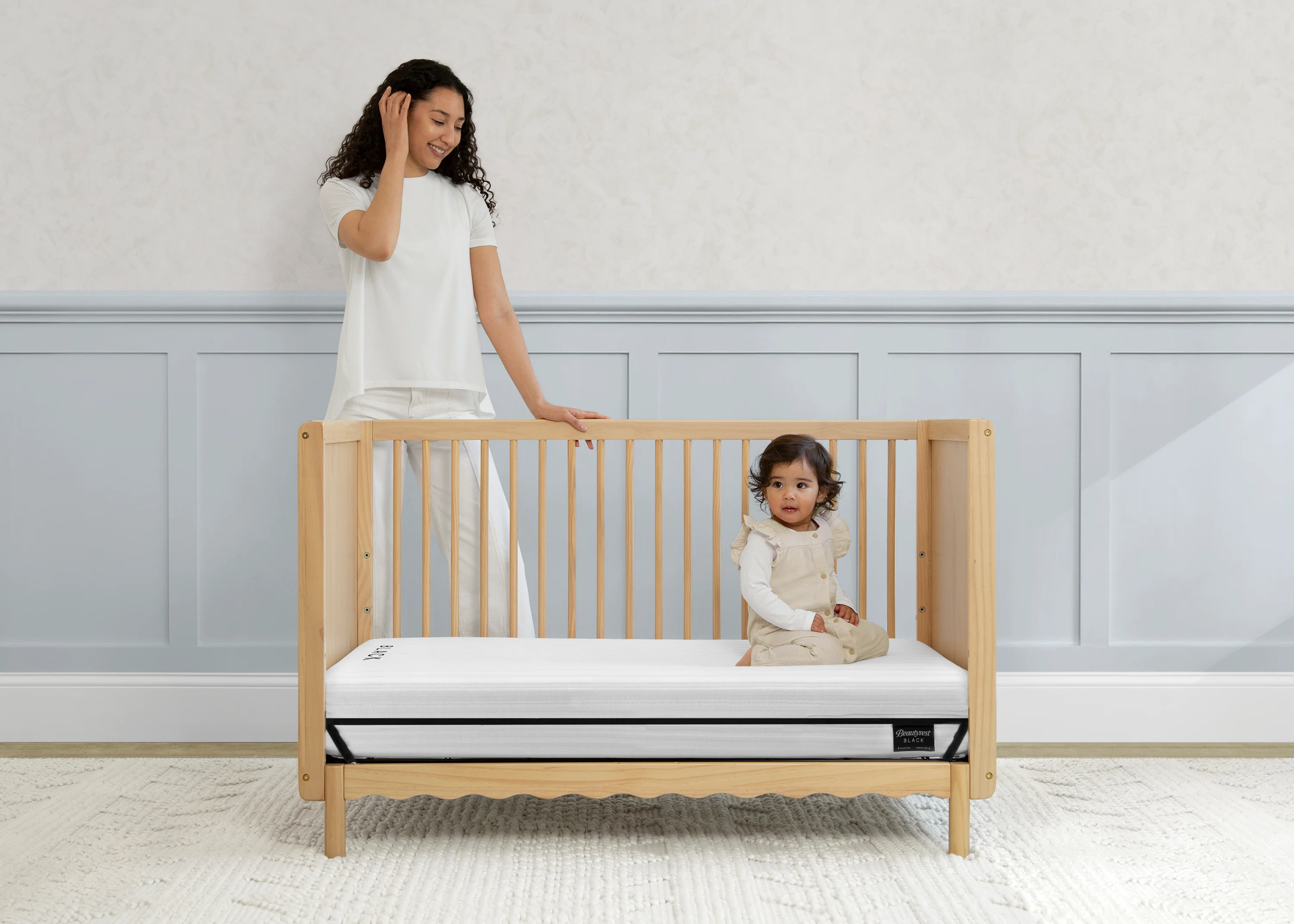 Beautyrest Black BreatheCool 2-Stage Crib and Toddler Mattress