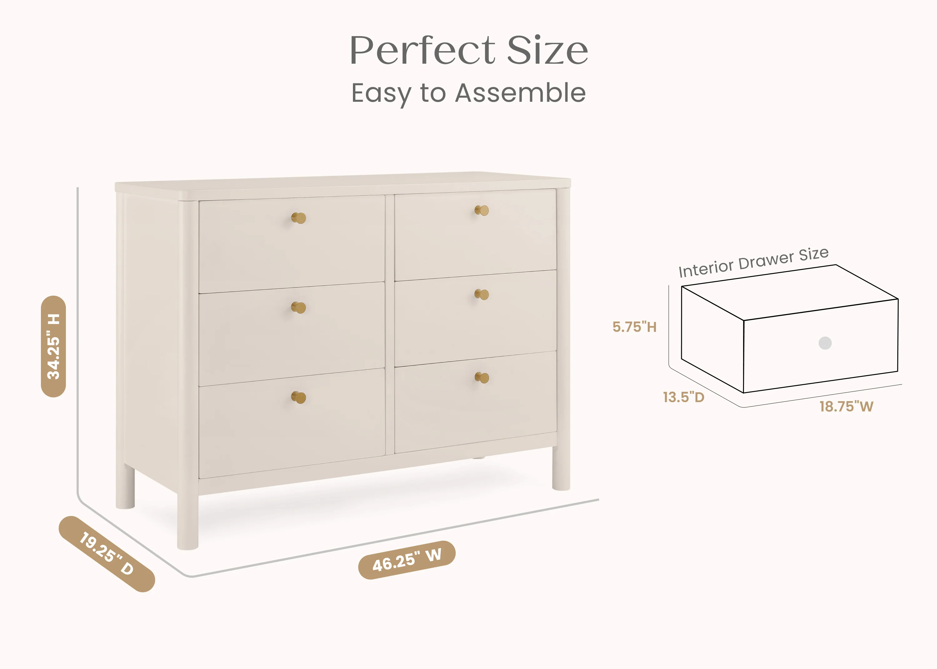 Brooks 6 Drawer Dresser with Interlocking Drawers - Image 36