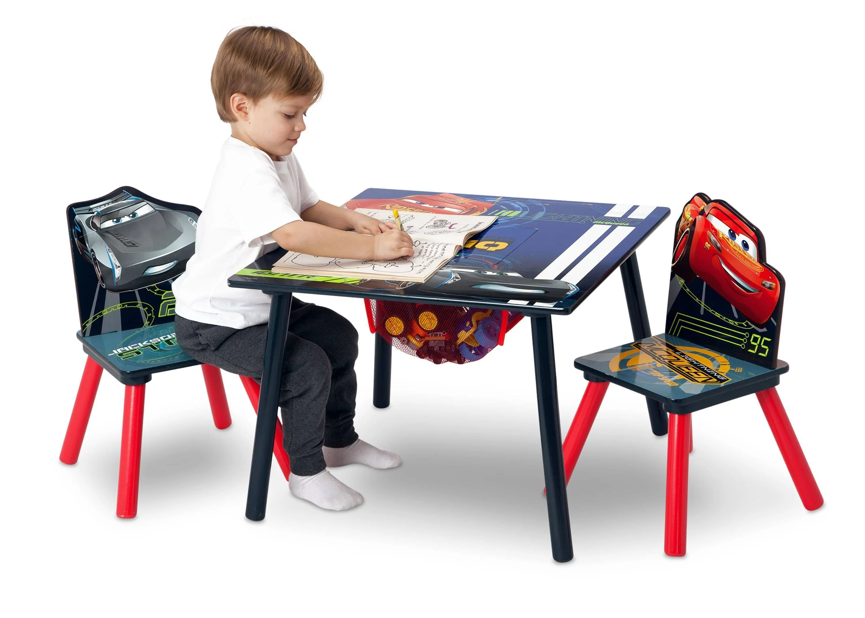 Cars Table & Chair Set with Storage - Image 2
