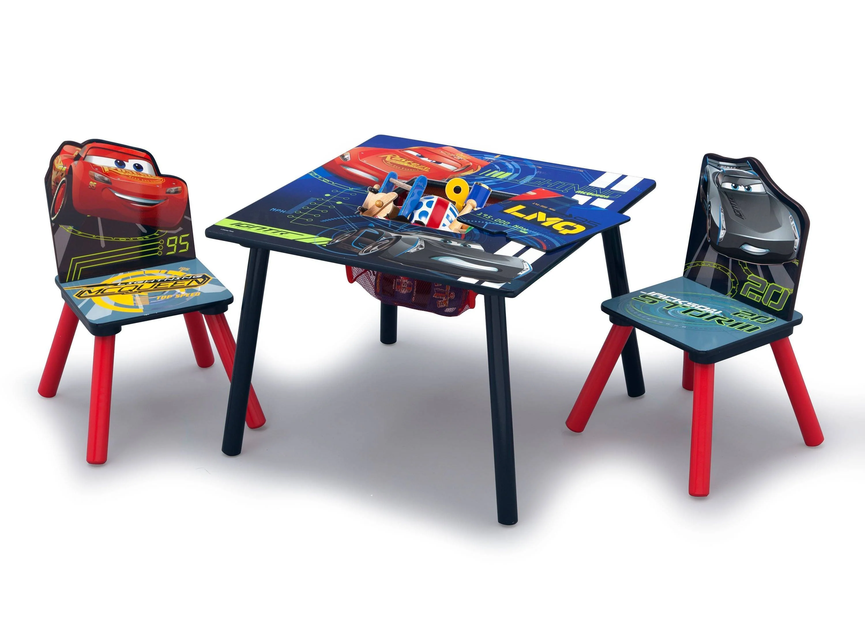 Cars Table & Chair Set with Storage - Image 3