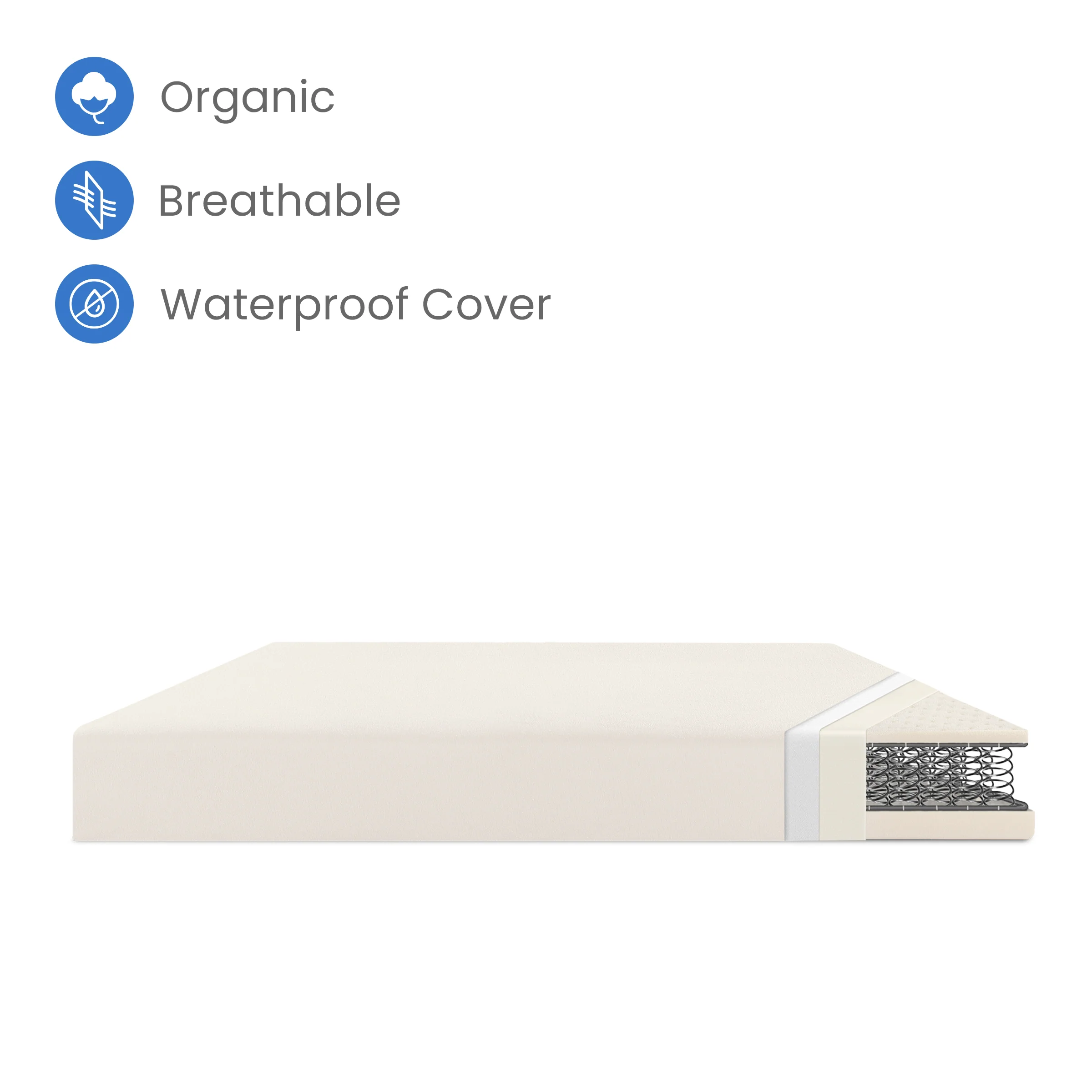 CleanEarth Certified Organic Crib and Toddler Mattress - Image 15