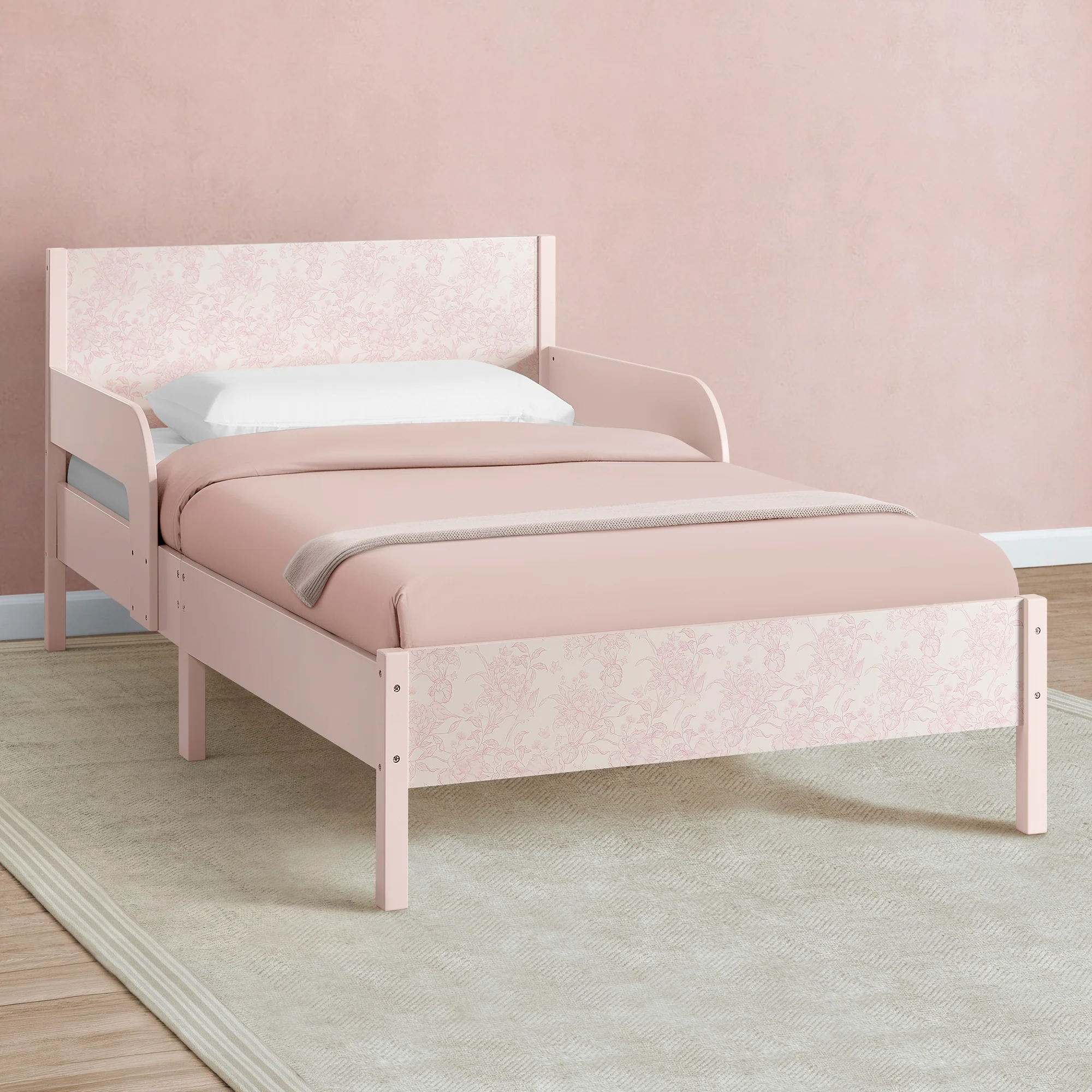 Cora Wood Twin Bed with Removable Guardrails - Image 22