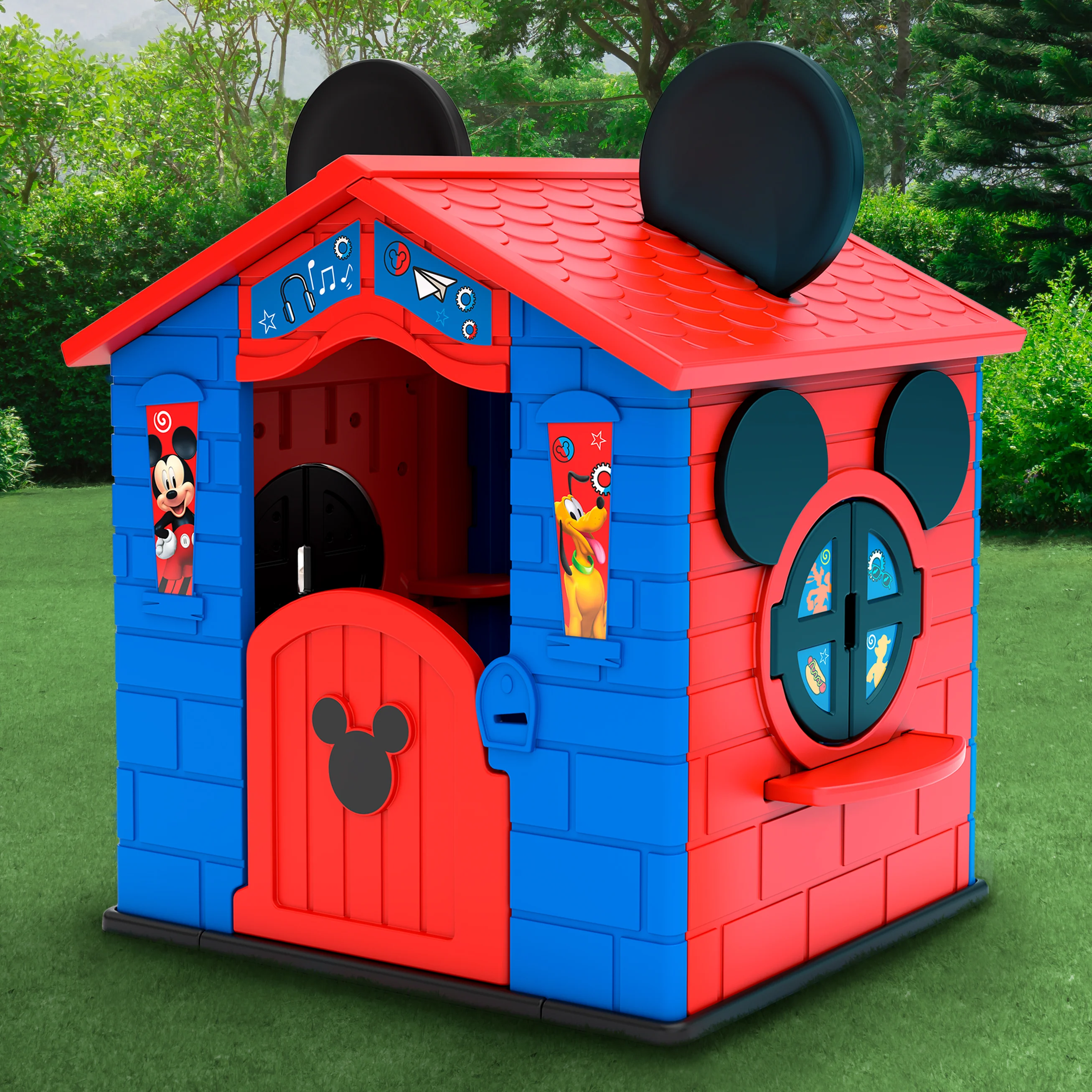 Mickey Mouse Plastic Indoor/Outdoor Playhouse with Easy Assembly - Image 6