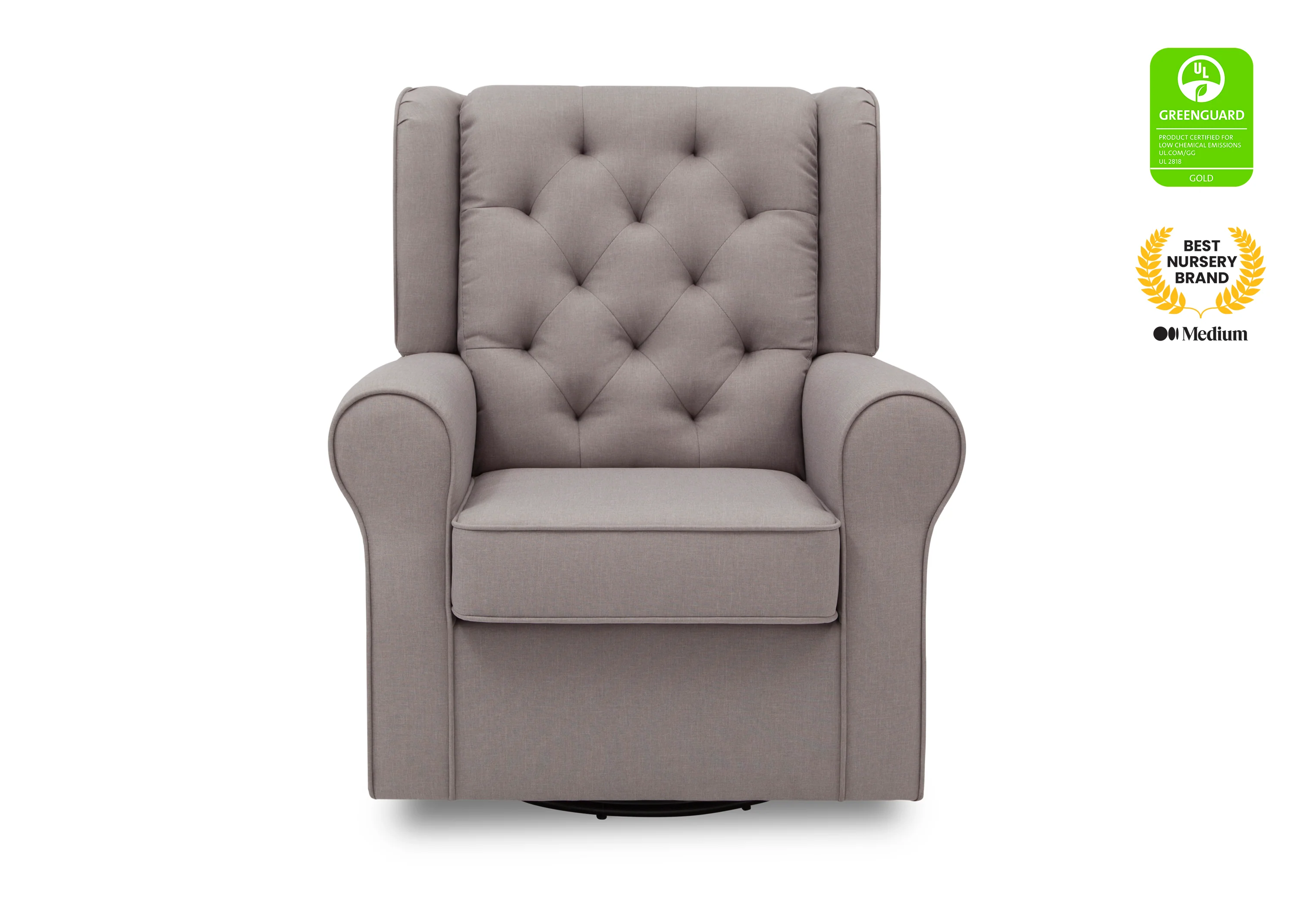 Emma Nursery Glider Swivel Rocker Chair - Image 10