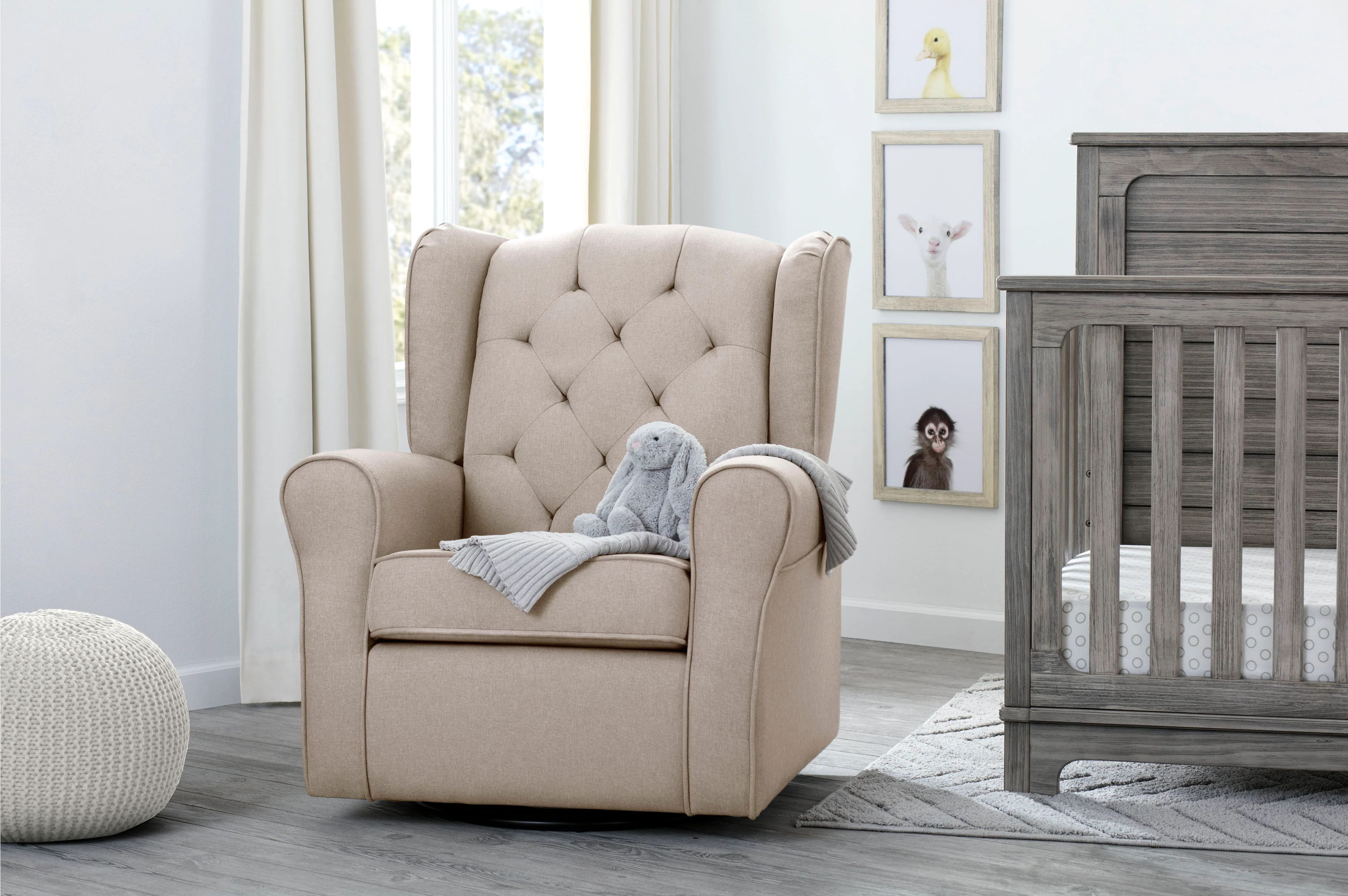 Emma Nursery Glider Swivel Rocker Chair - Image 14