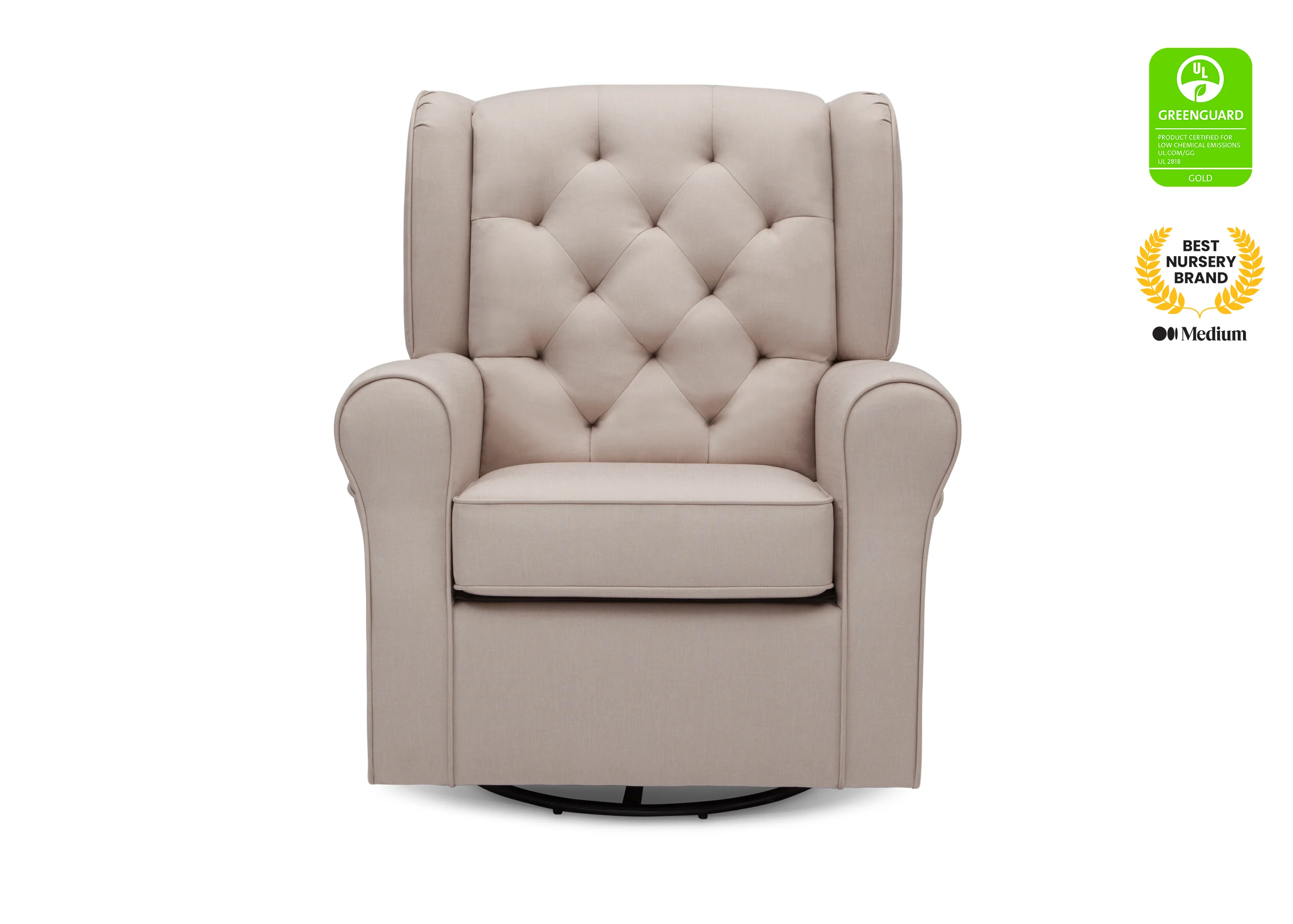 Emma Nursery Glider Swivel Rocker Chair - Image 17