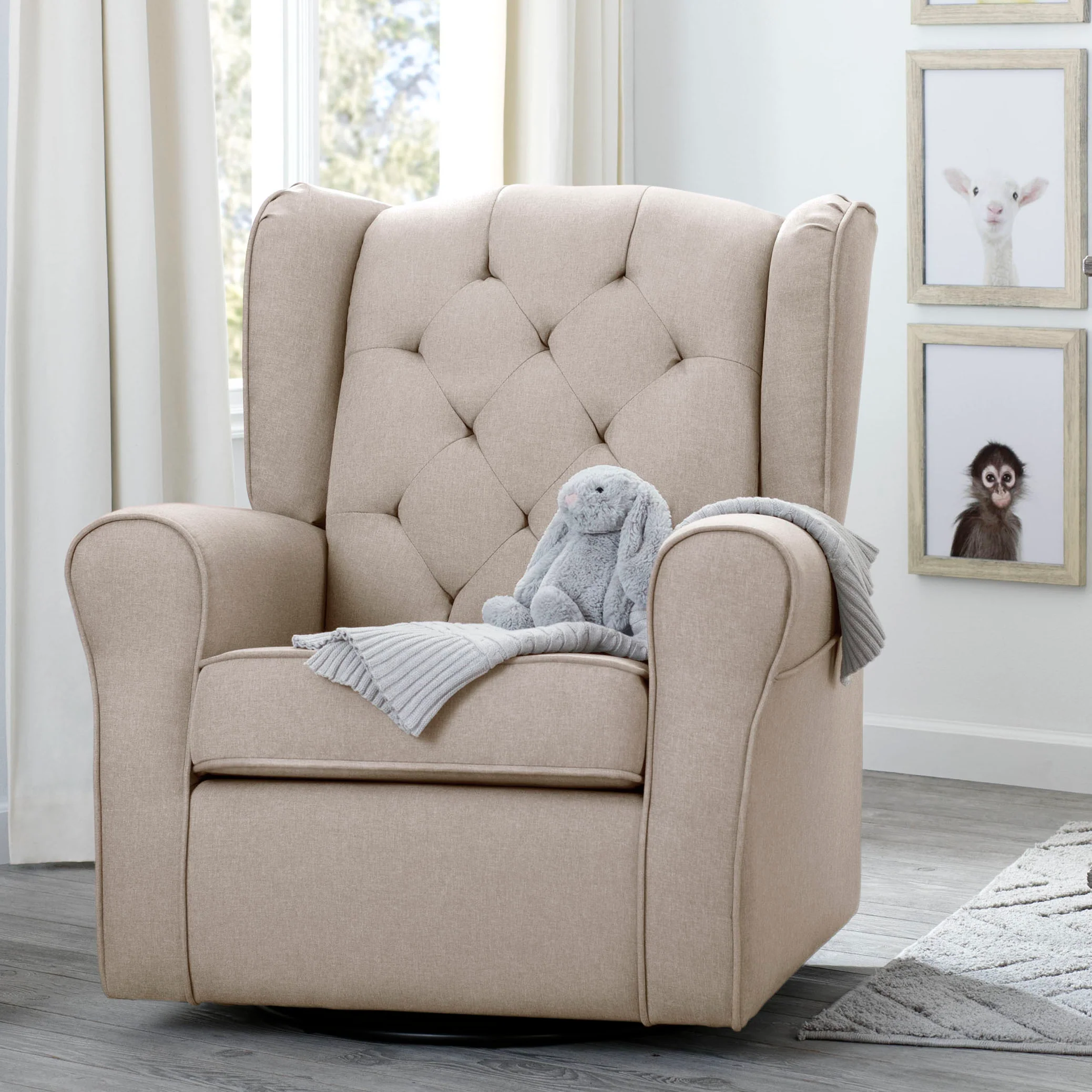 Emma Nursery Glider Swivel Rocker Chair - Image 20