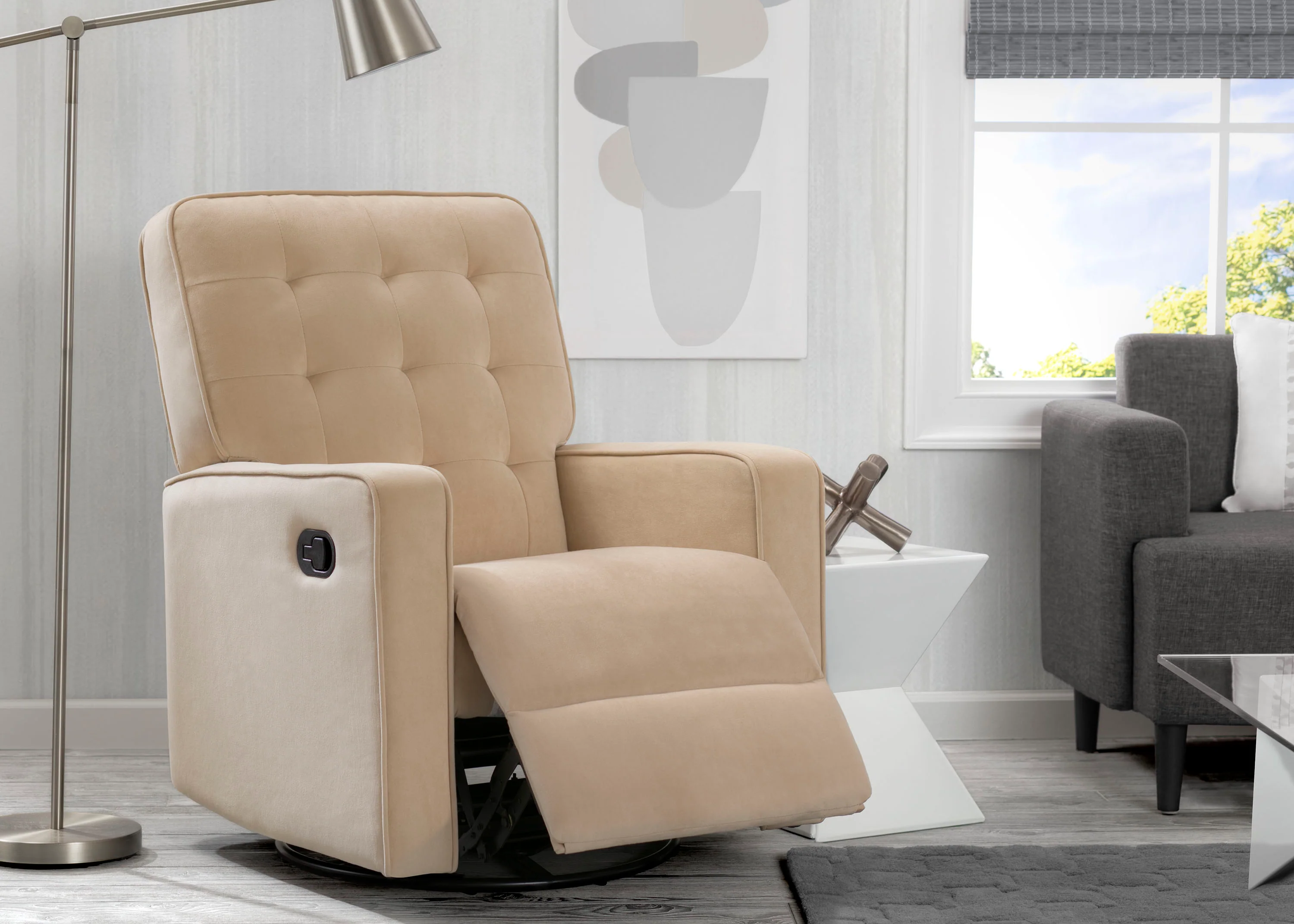 Grant Glider Swivel Recliner Featuring LiveSmart Fabric by Culp - Image 18