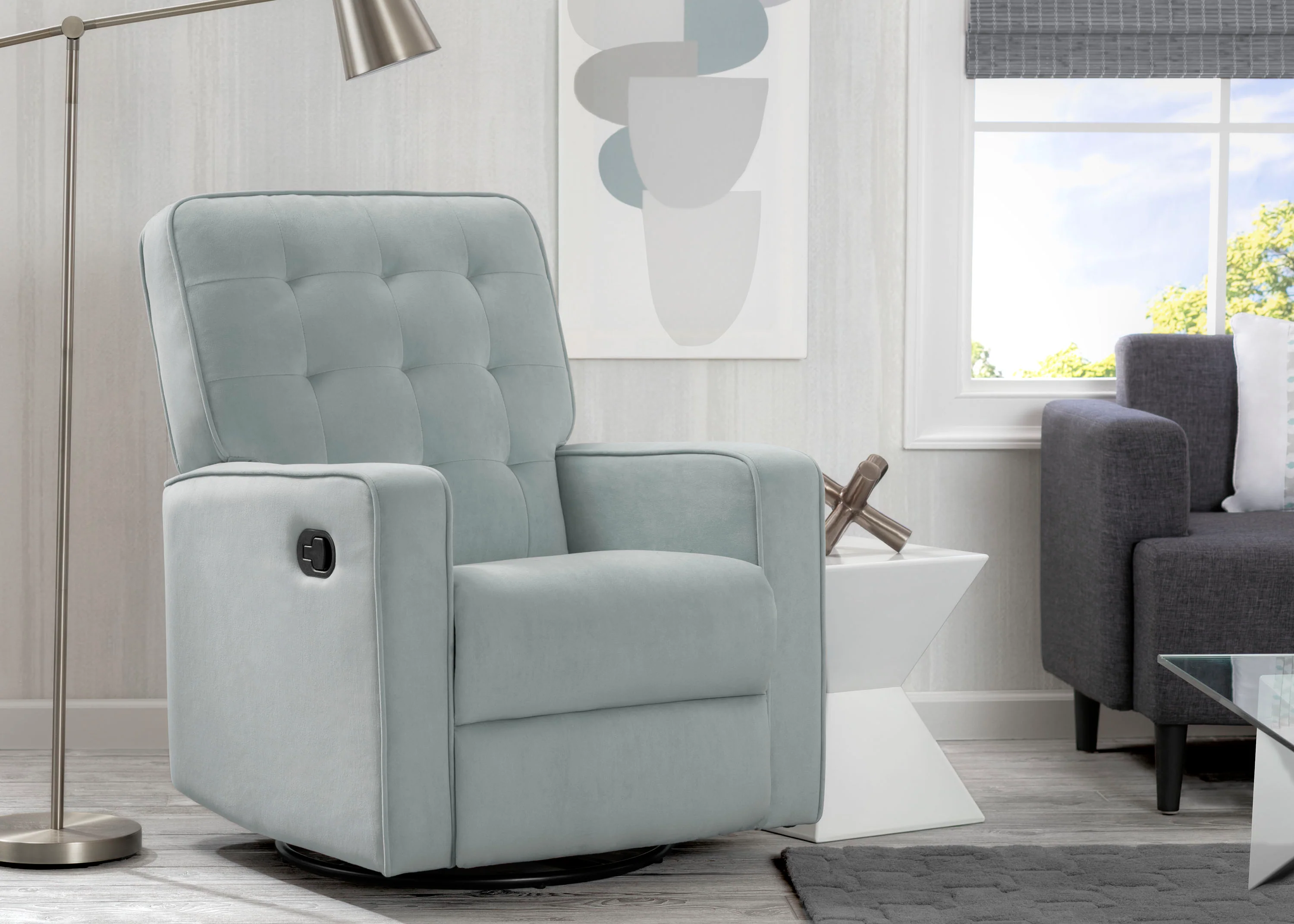 Grant Glider Swivel Recliner Featuring LiveSmart Fabric by Culp - Image 20