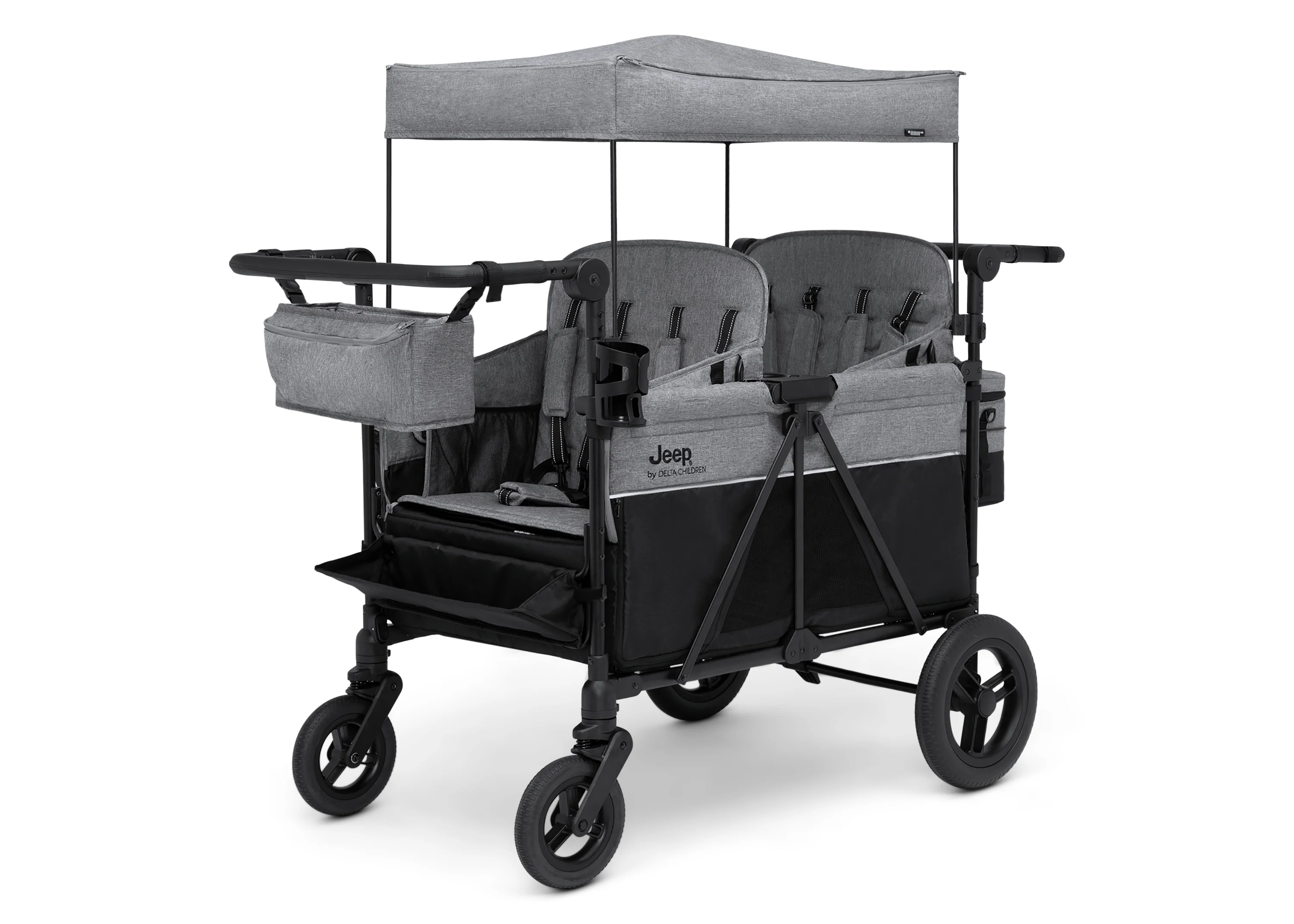Jeep Wrangler Deluxe 4 Seater Stroller Wagon with Cooler Bag - Image 7