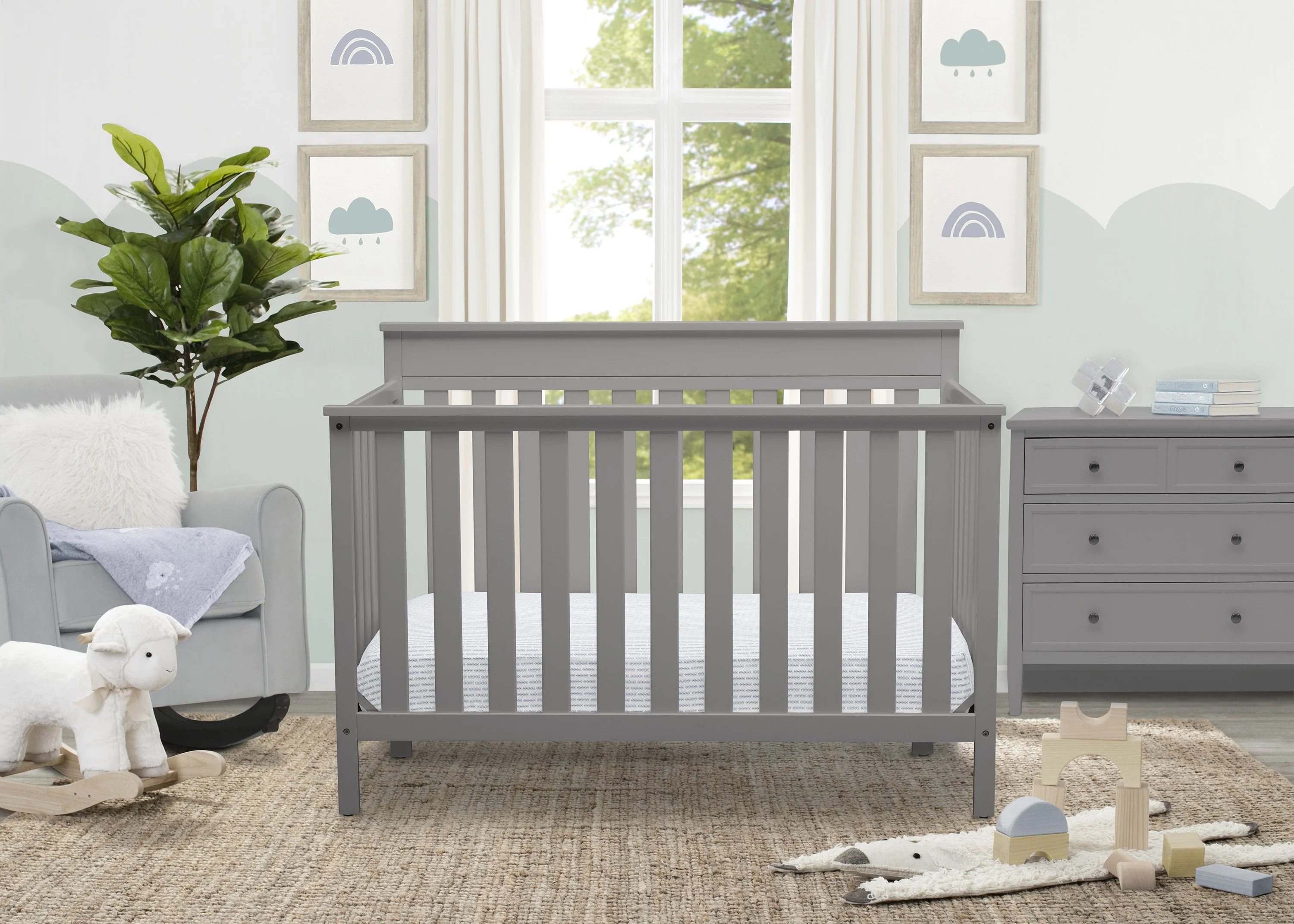 Kingswood 4-in-1 Convertible Baby Crib - Image 2