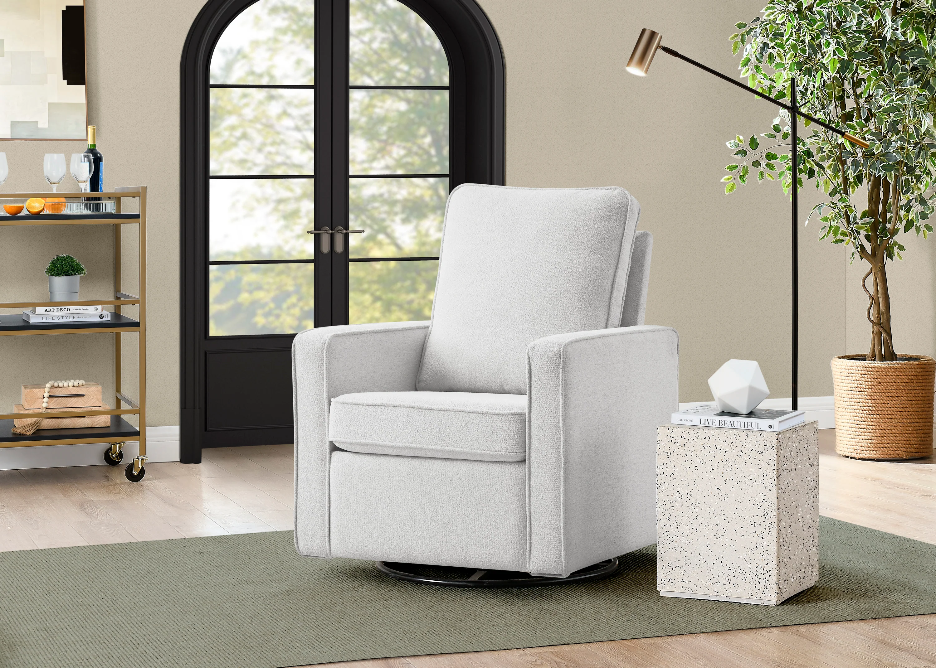 Luna Nursery Swivel Glider - Image 9
