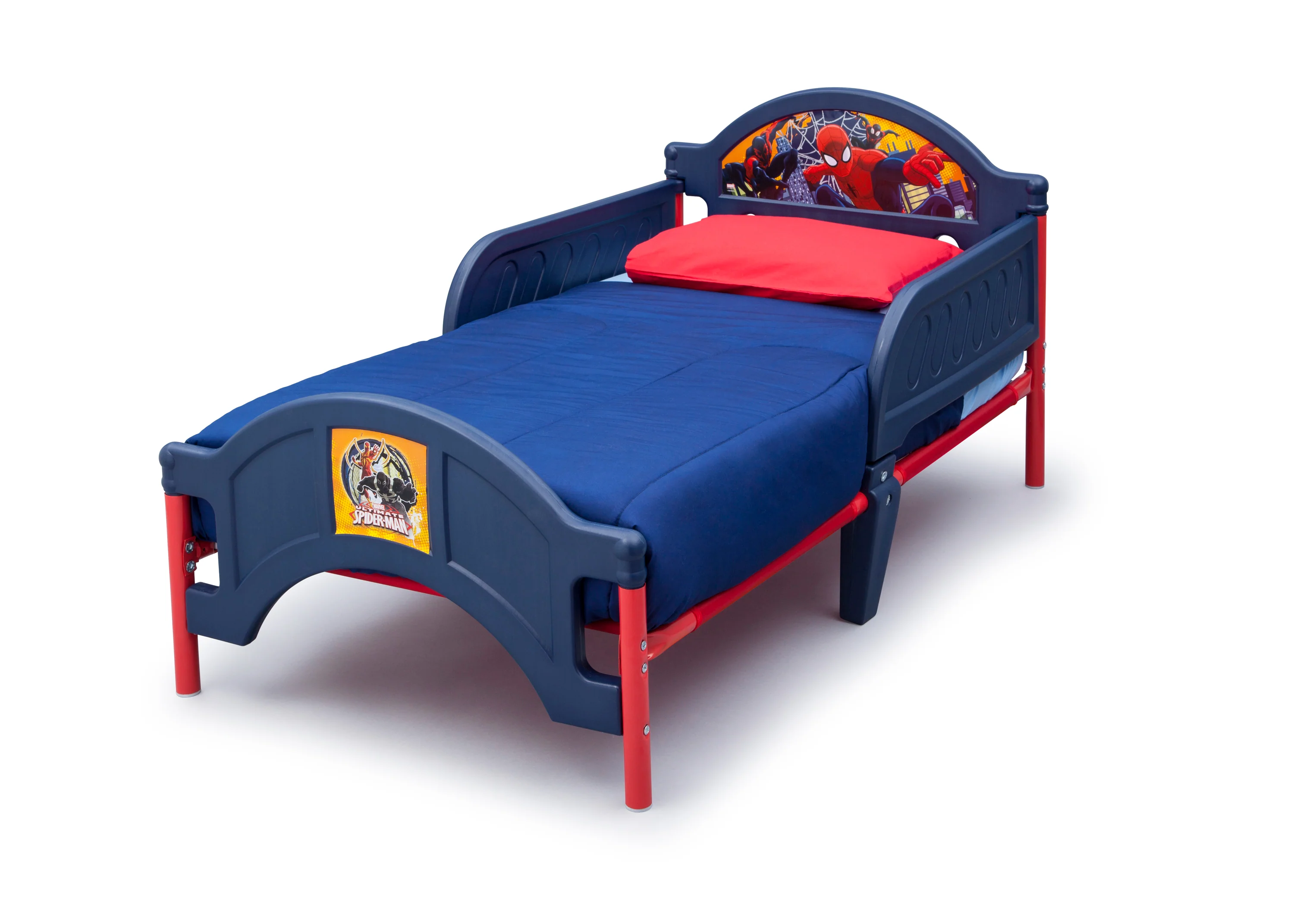Marvel Spider-Man 4-Piece Toddler Bedroom Set - Includes Toddler Bed and Table with 2 Chairs - Image 2