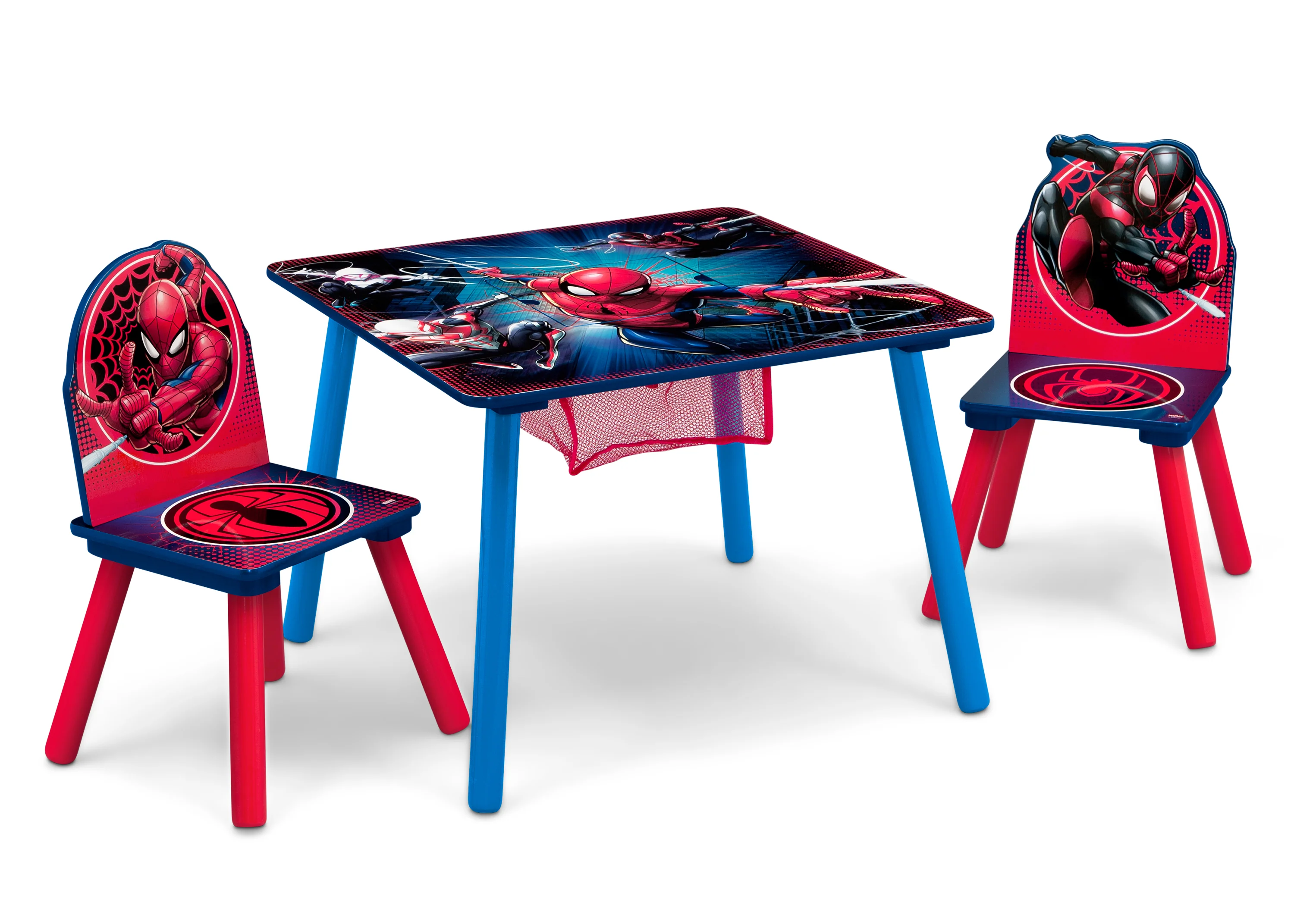 Marvel Spider-Man 4-Piece Toddler Bedroom Set - Includes Toddler Bed and Table with 2 Chairs - Image 3