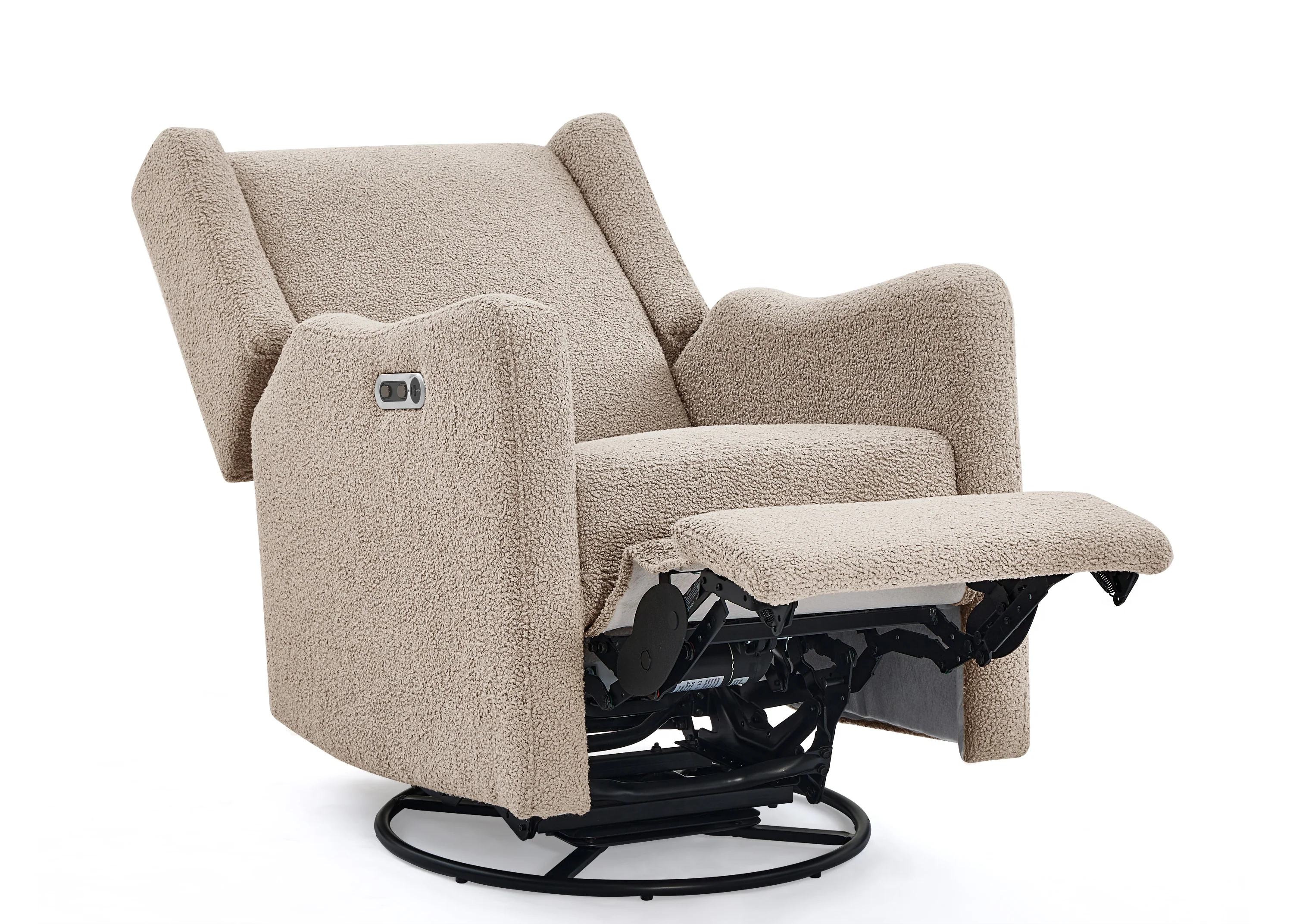 Mercer Electronic Power Recliner and Swivel Glider with USB-A and Type-C Ports in Stain-Resistant Performance Fabric - Image 14