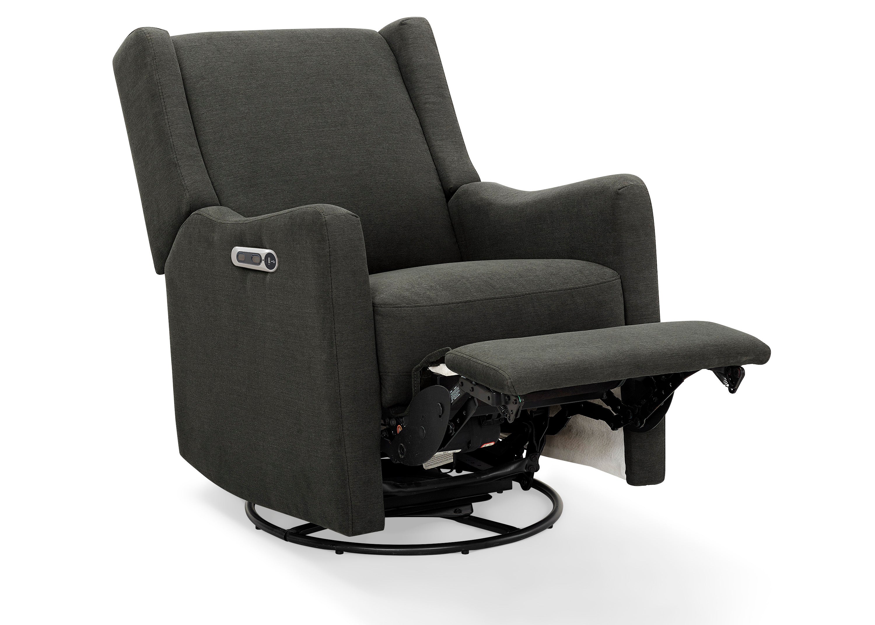 Mercer Electronic Power Recliner and Swivel Glider with USB-A and Type-C Ports in Stain-Resistant Performance Fabric - Image 22
