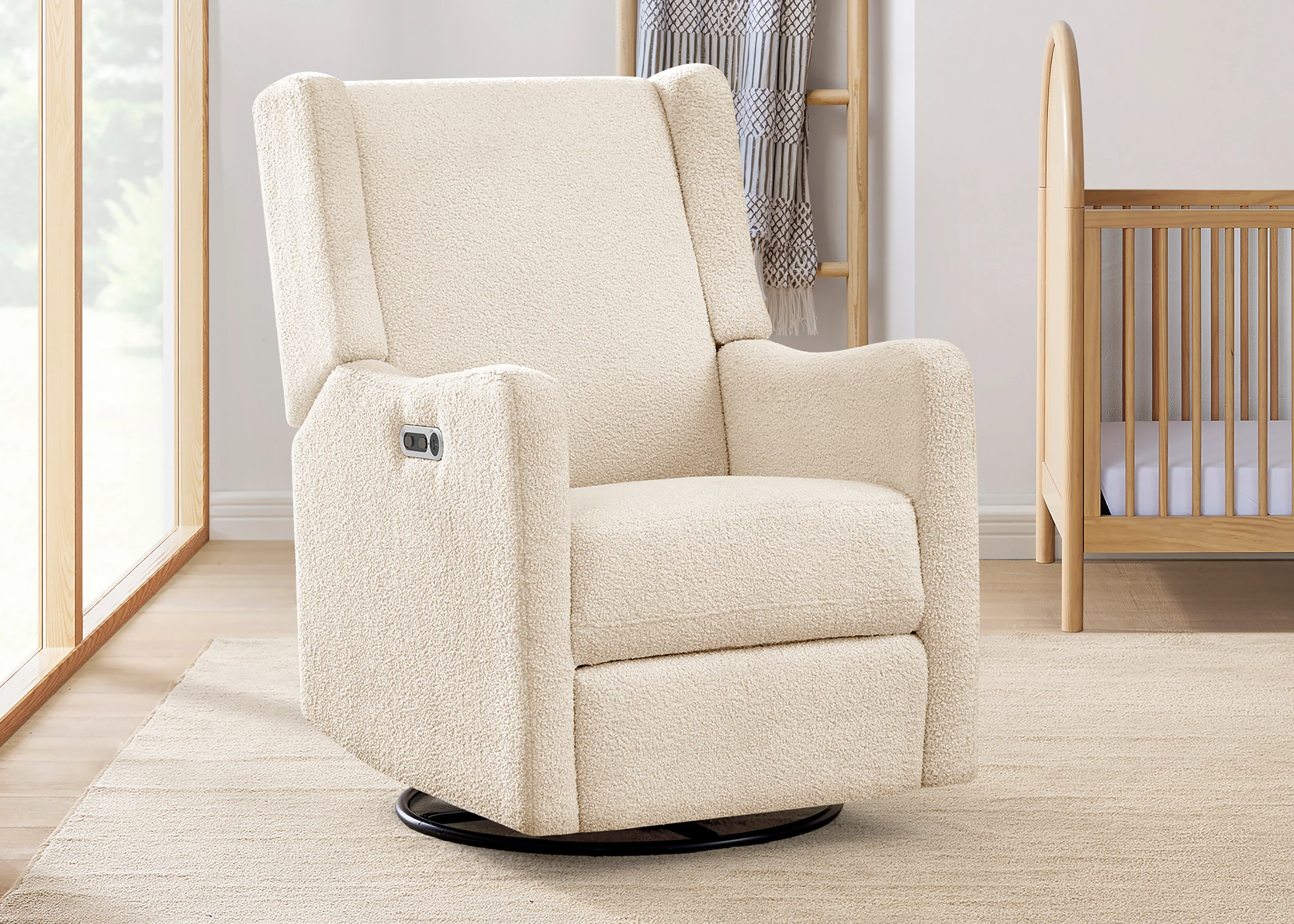 Mercer Electronic Power Recliner and Swivel Glider with USB-A and Type-C Ports in Stain-Resistant Performance Fabric - Image 25