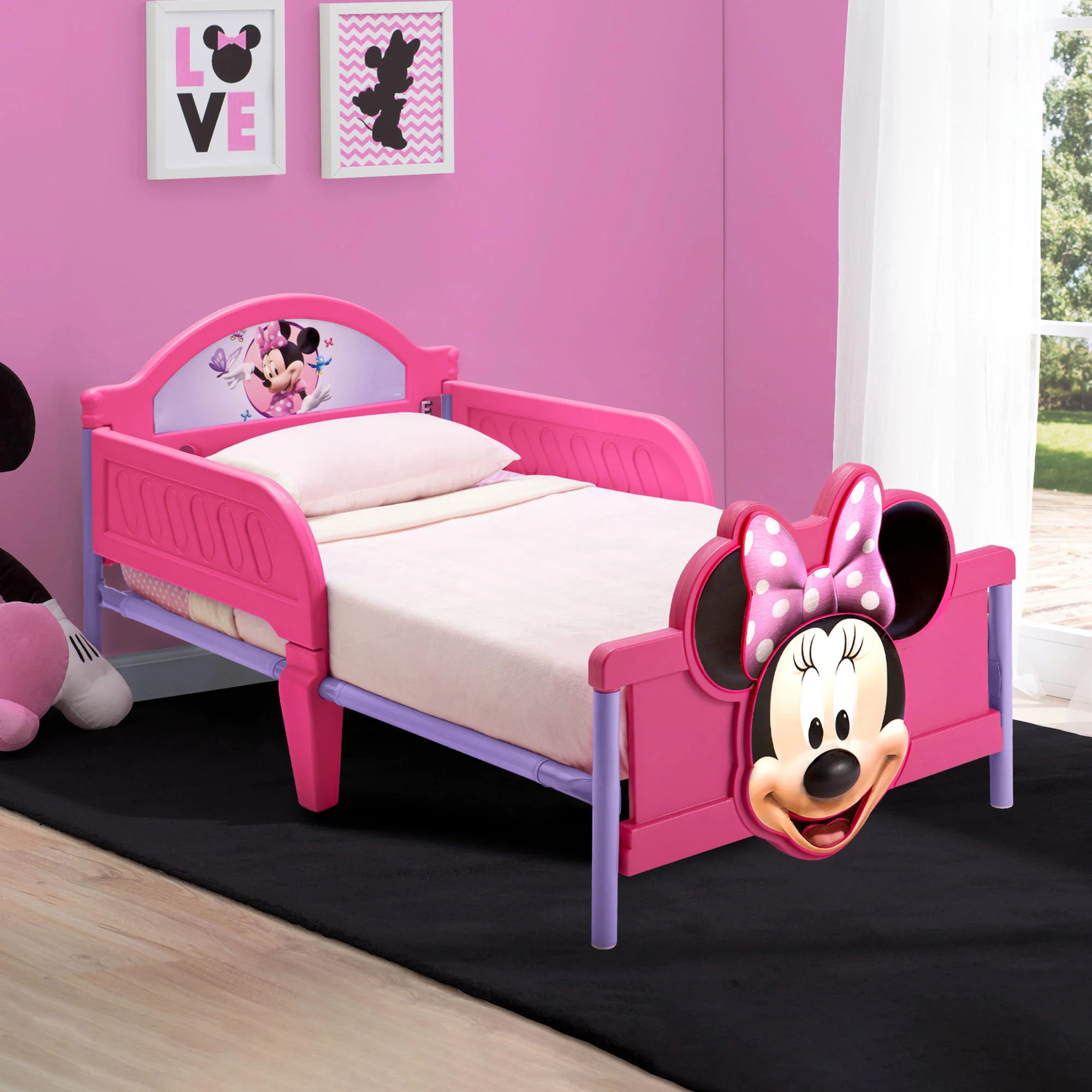 Minnie Mouse Plastic 3D Toddler Bed - Image 5