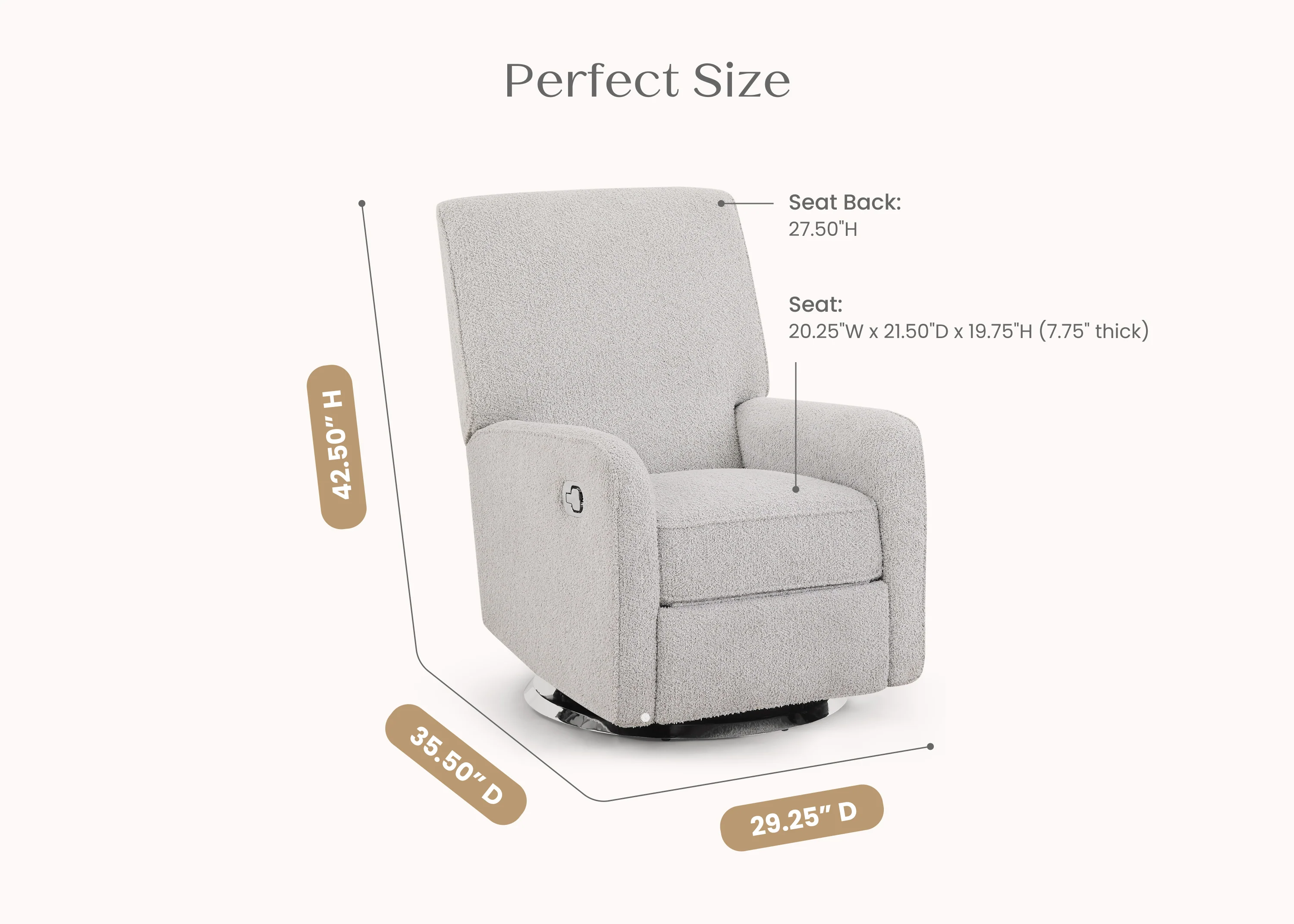 Nest Nursery Swivel Recliner - Image 7