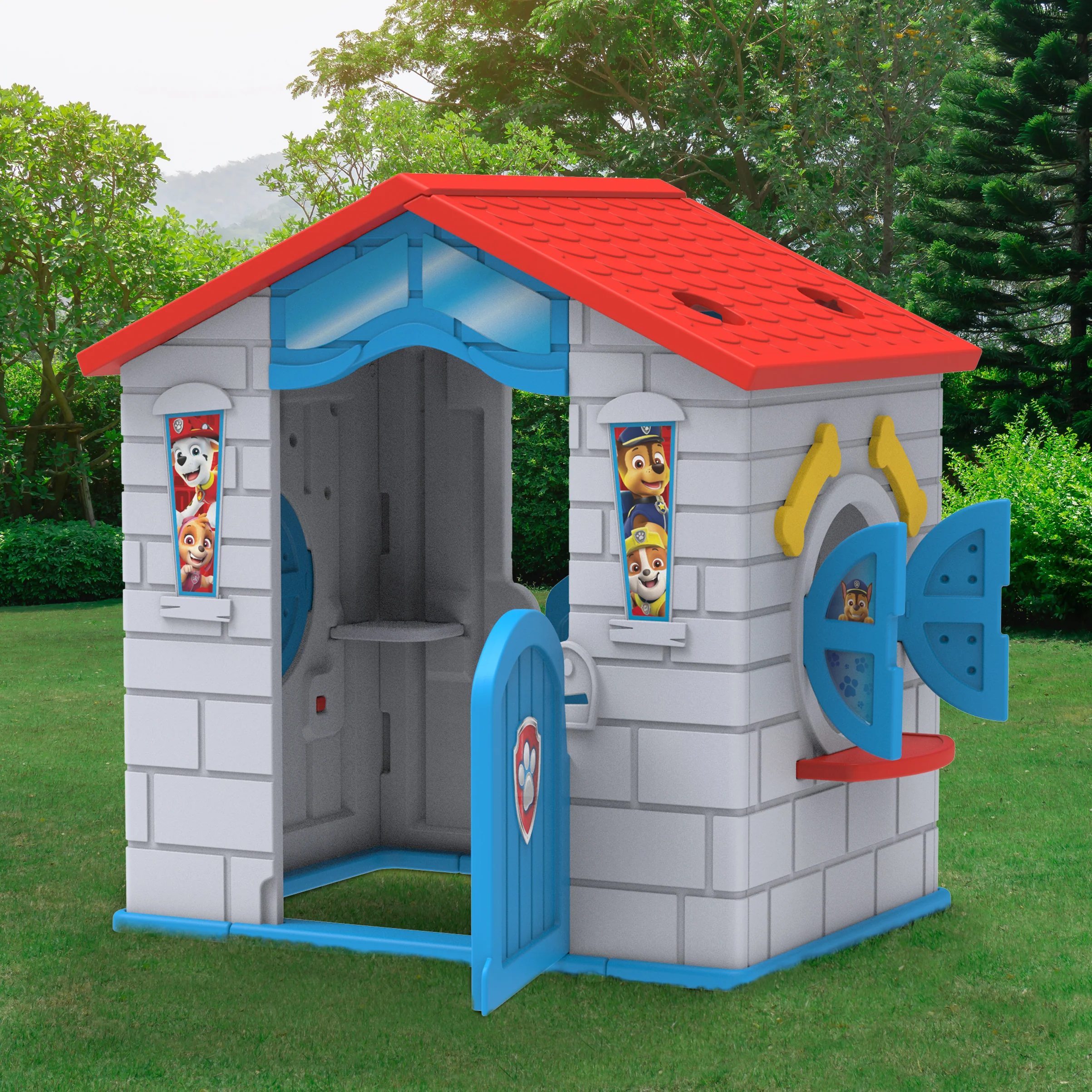 PAW Patrol Plastic Indoor/Outdoor Playhouse with Easy Assembly by Delta Children - Image 5
