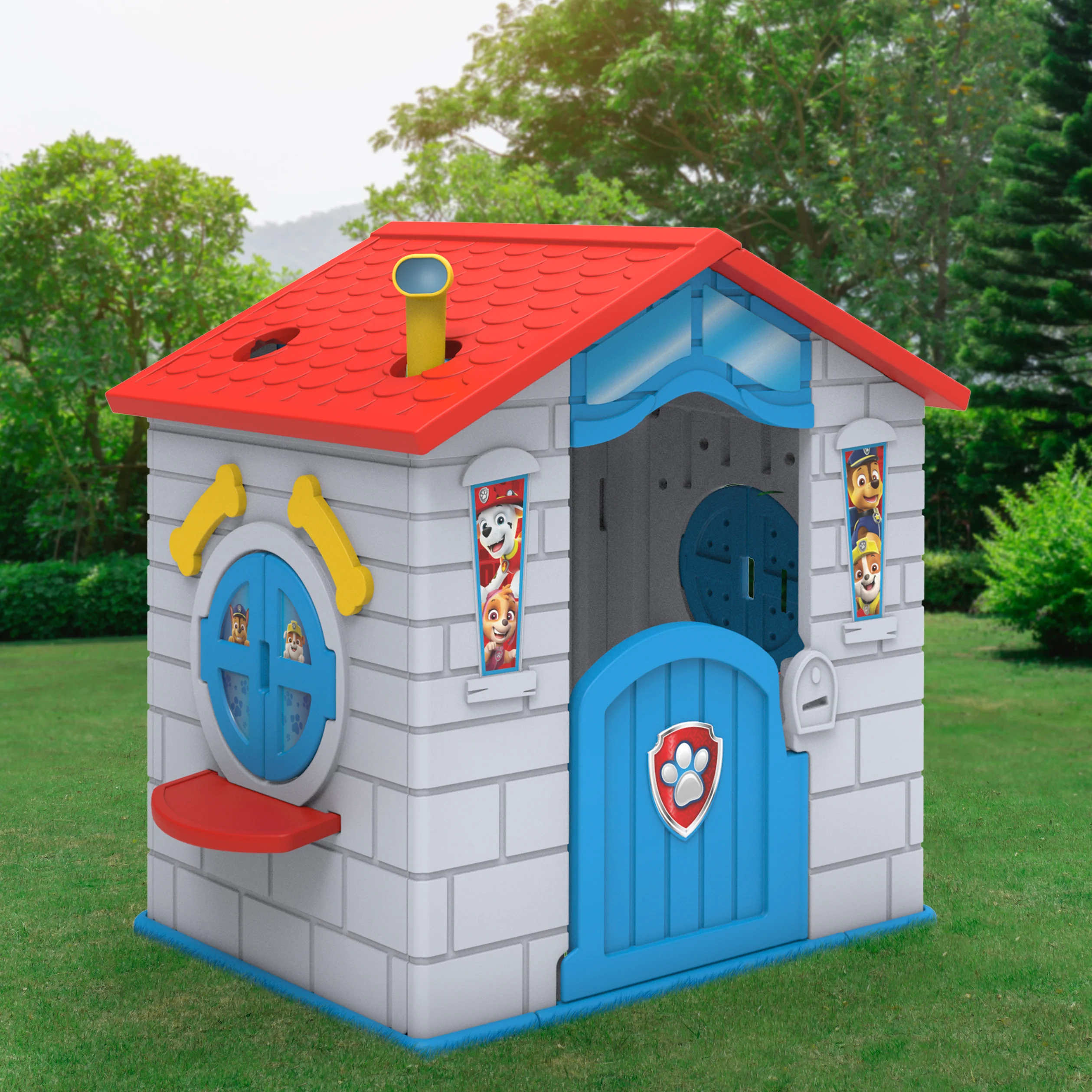PAW Patrol Plastic Indoor/Outdoor Playhouse with Easy Assembly by Delta Children - Image 6