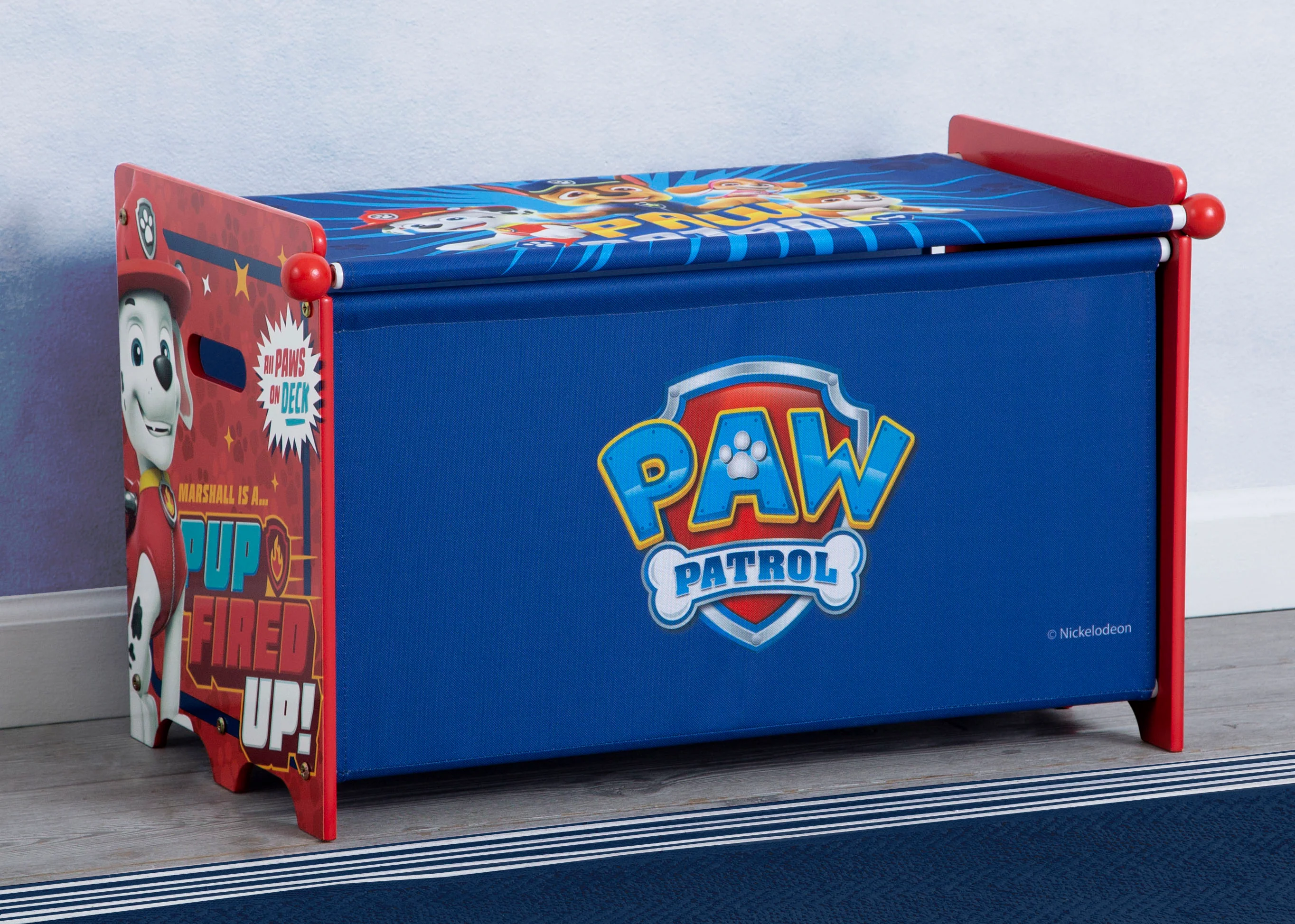 PAW Patrol Toy Box Toy Box with Retractable Fabric Top