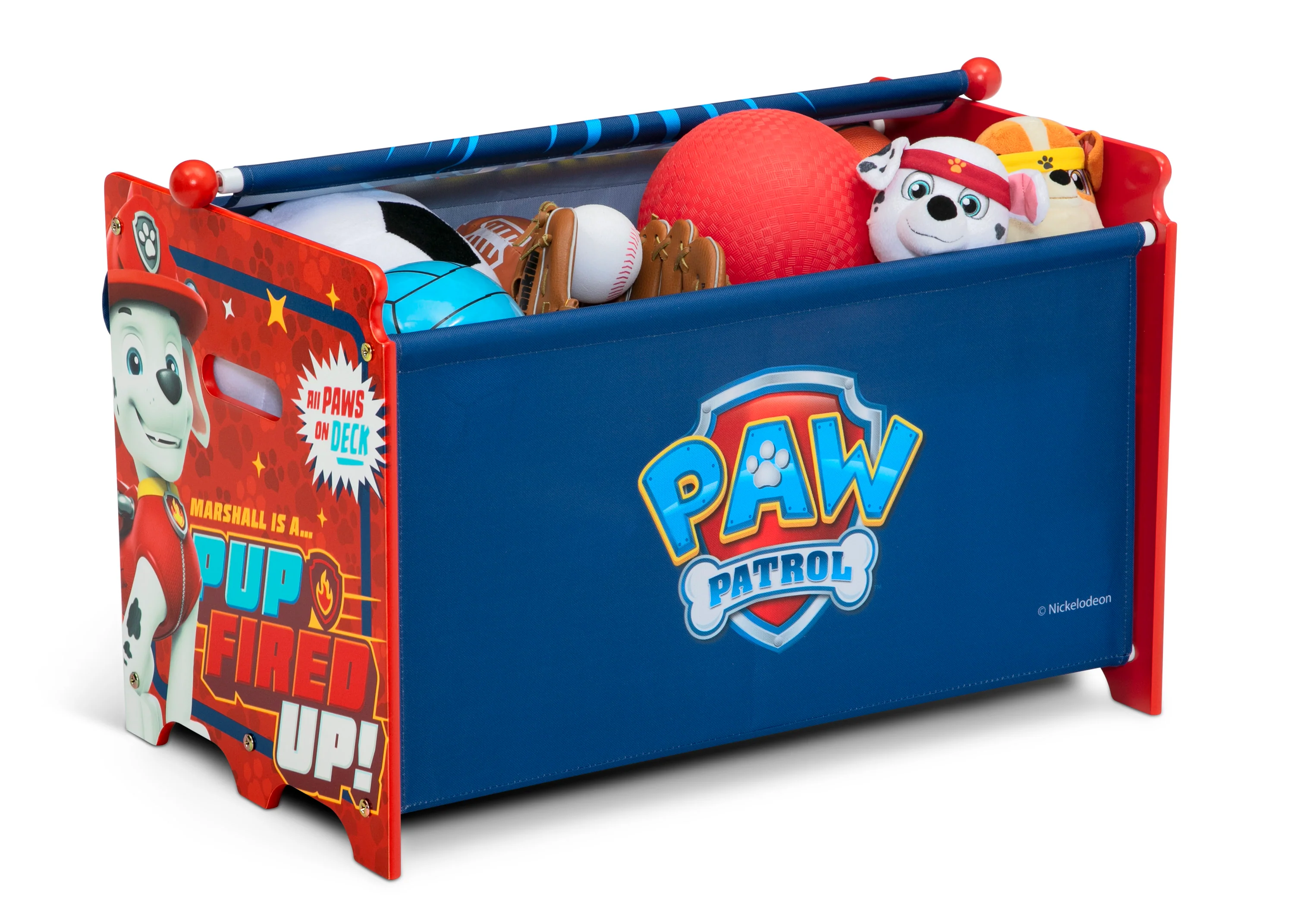 PAW Patrol Toy Box Toy Box with Retractable Fabric Top - Image 2