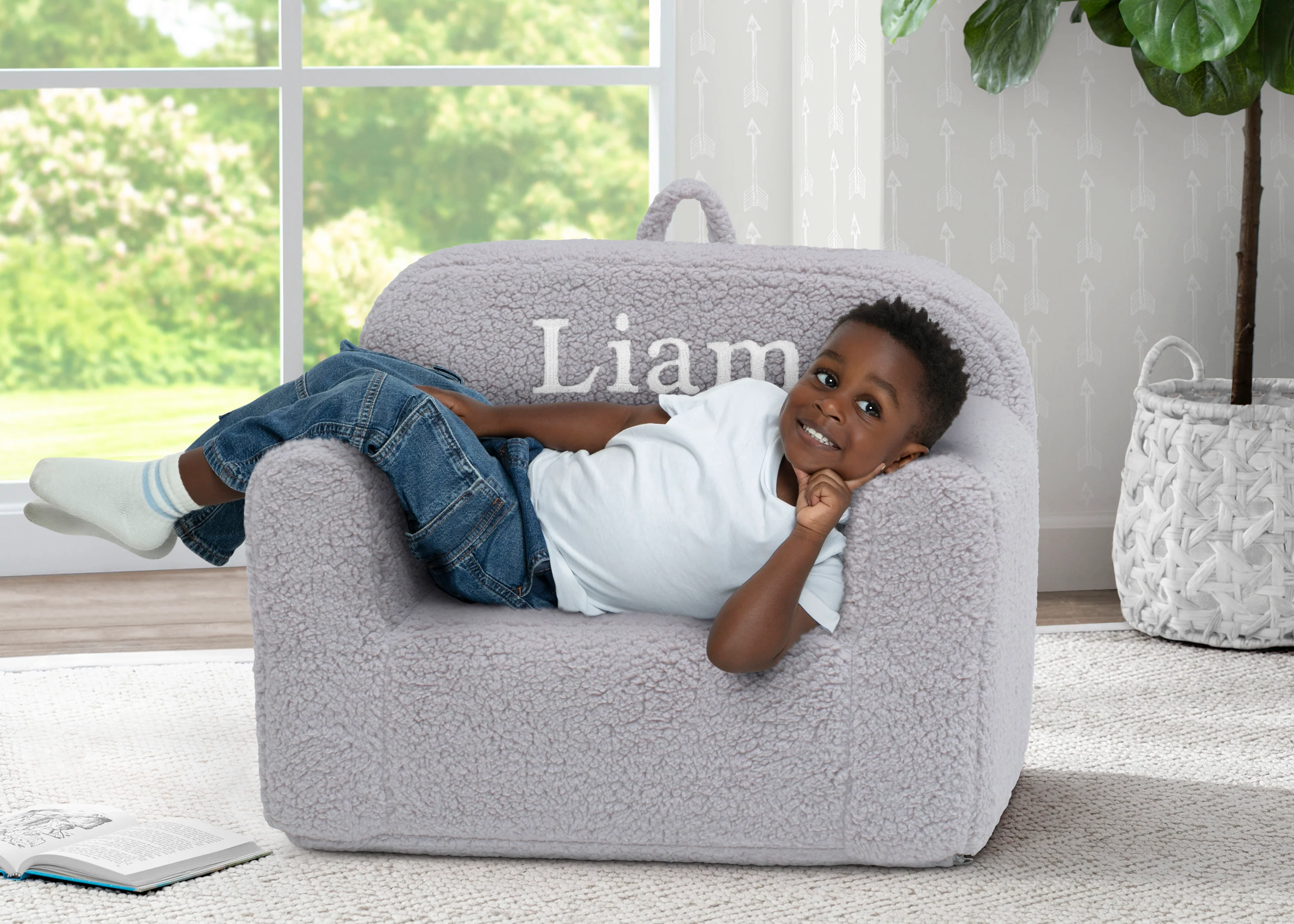 Personalized Cozee Sherpa Chair for Kids - Image 21