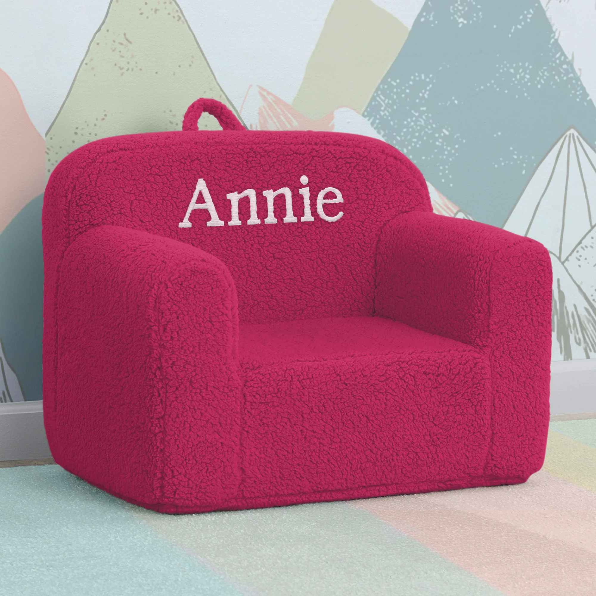 Personalized Cozee Sherpa Chair for Kids - Image 43