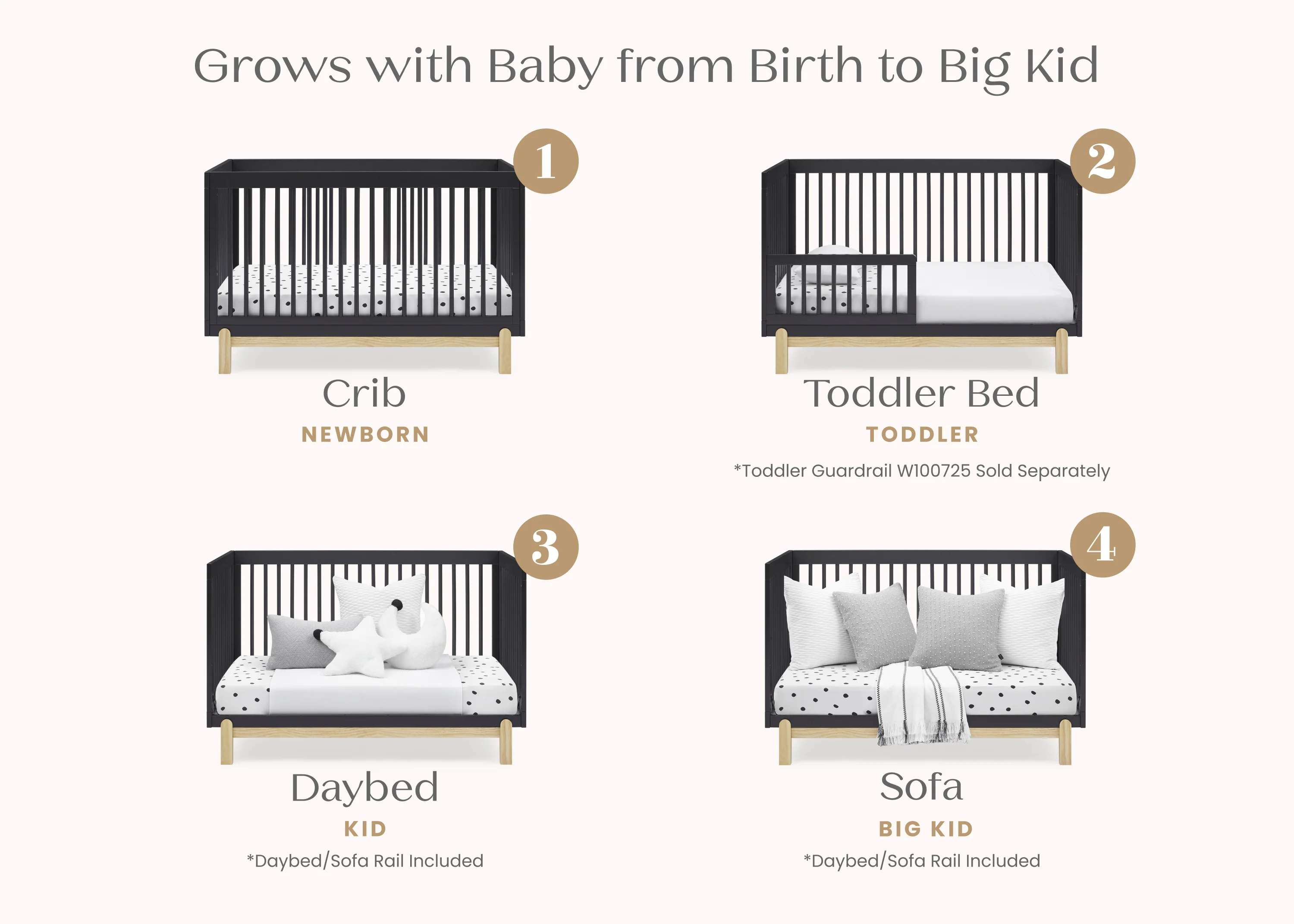 Poppy 4-in-1 Convertible Crib - Image 20