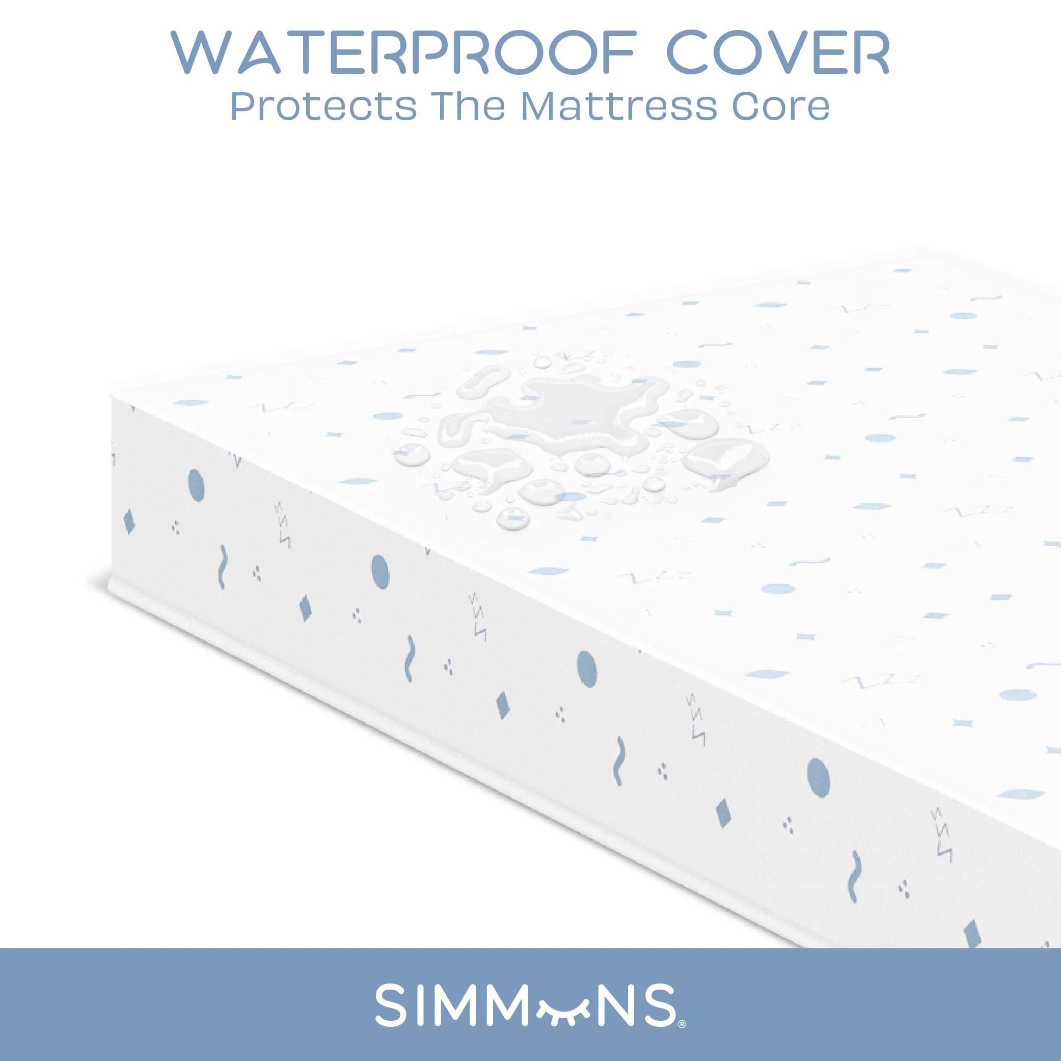 Simmons Kids® Quiet Nights Dual Sided Crib and Toddler Mattress - Image 3