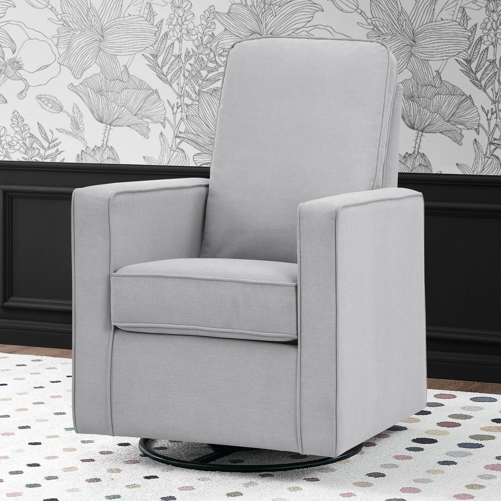 Skye Nursery Glider Swivel Chair with LiveSmart Fabric - Image 20