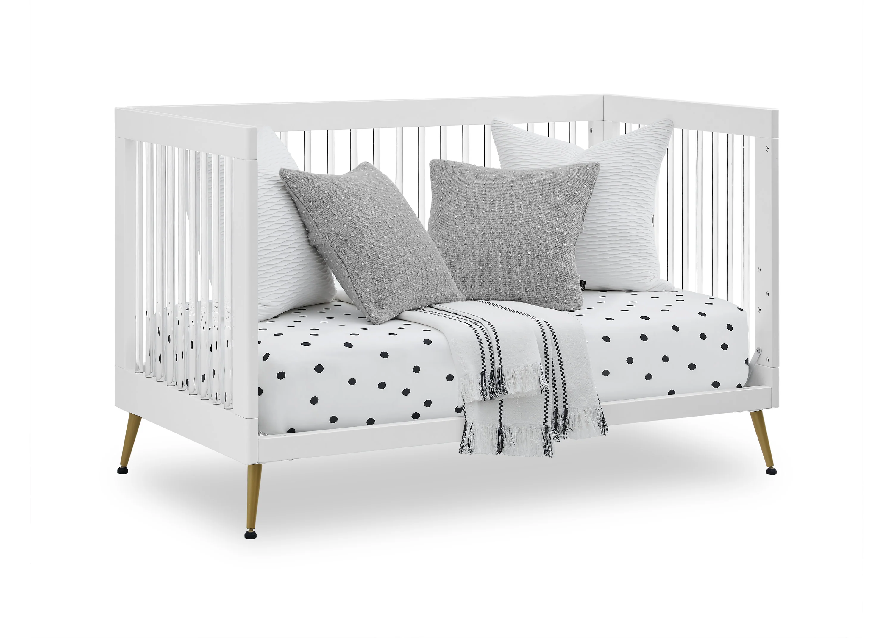 Sloane 4-in-1 Acrylic Convertible Crib - Image 13