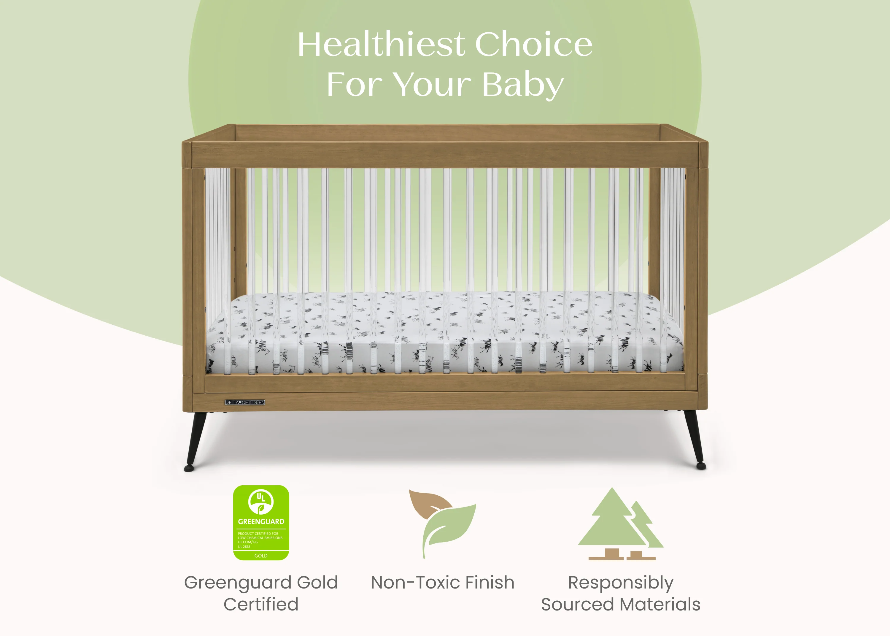 Sloane 4-in-1 Acrylic Convertible Crib - Image 37