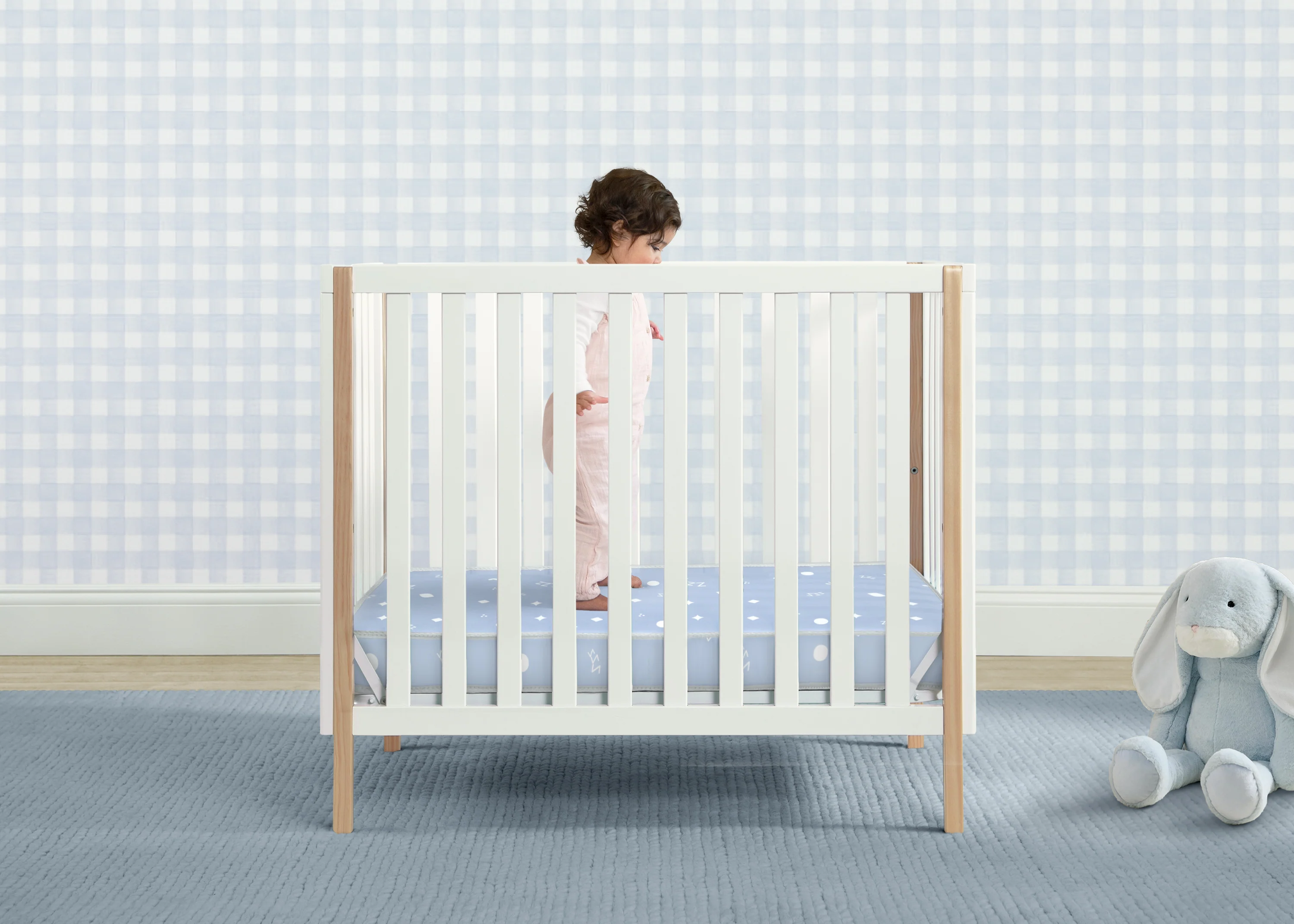Simmons Kids® Soothing Nights 3-inch Mini/Portable Crib Mattress - Image 2