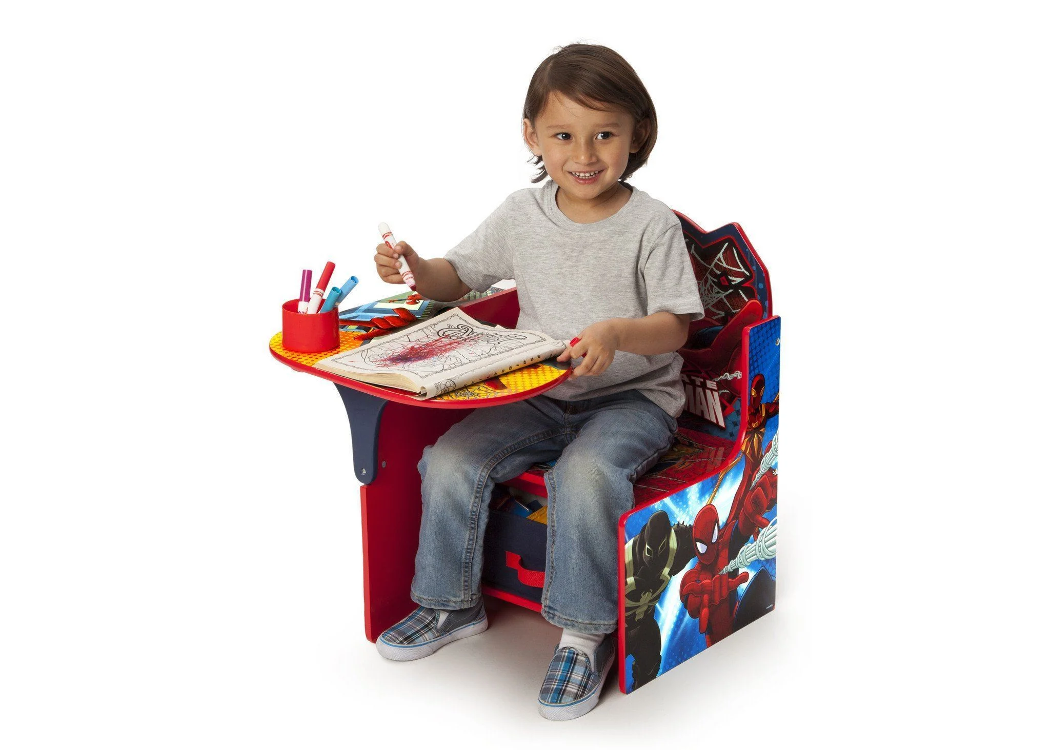 Spider-Man Chair Desk with Storage Bin - Image 4