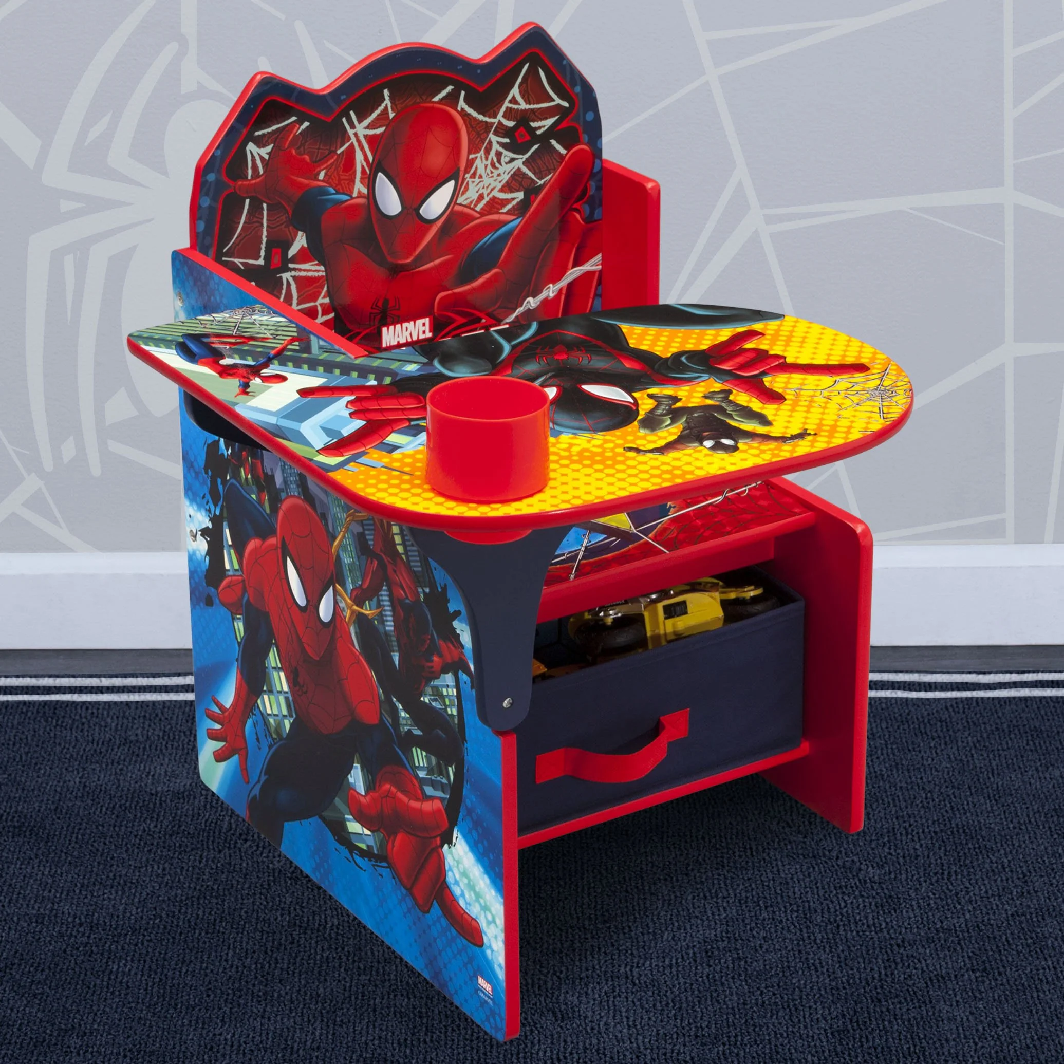 Spider-Man Chair Desk with Storage Bin - Image 5