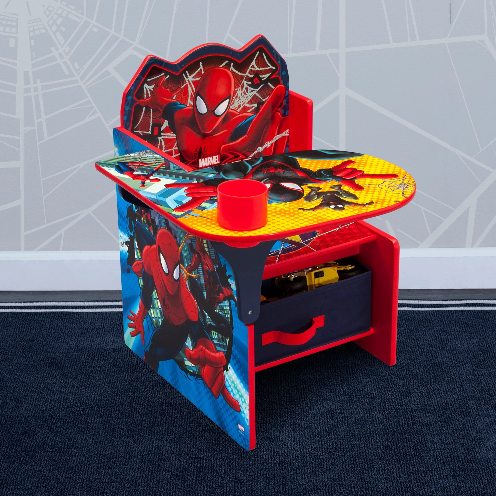 Spider-Man Chair Desk with Storage Bin - Image 7