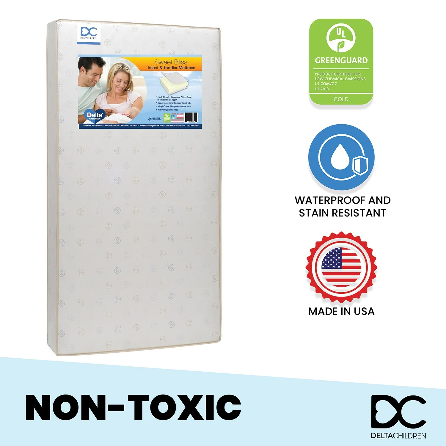 xSweet Bliss Dual Sided Crib & Toddler Mattress - Image 2