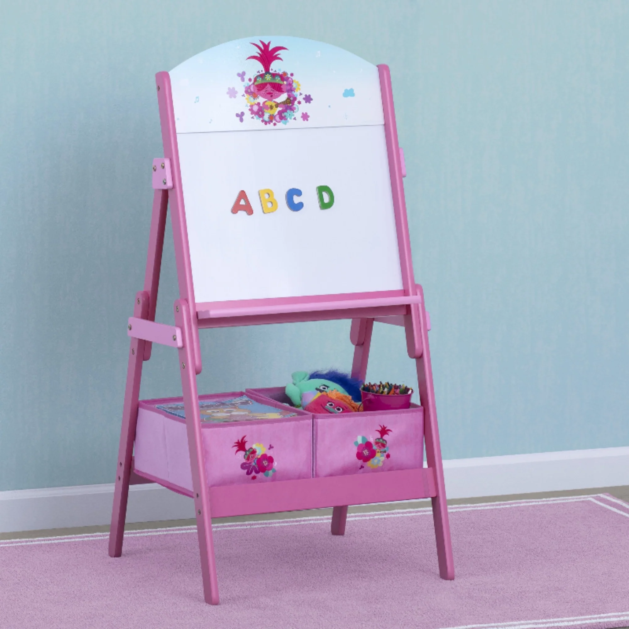 Trolls World of Tour Wooden Activity Easel with Storage - Image 4
