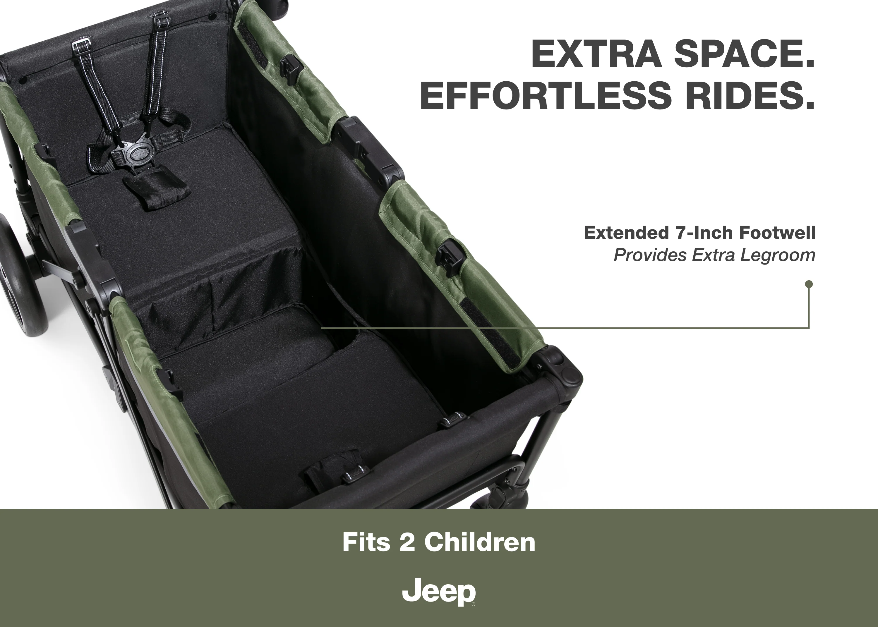 Jeep TurboGlyde Stroller Wagon - Image 4