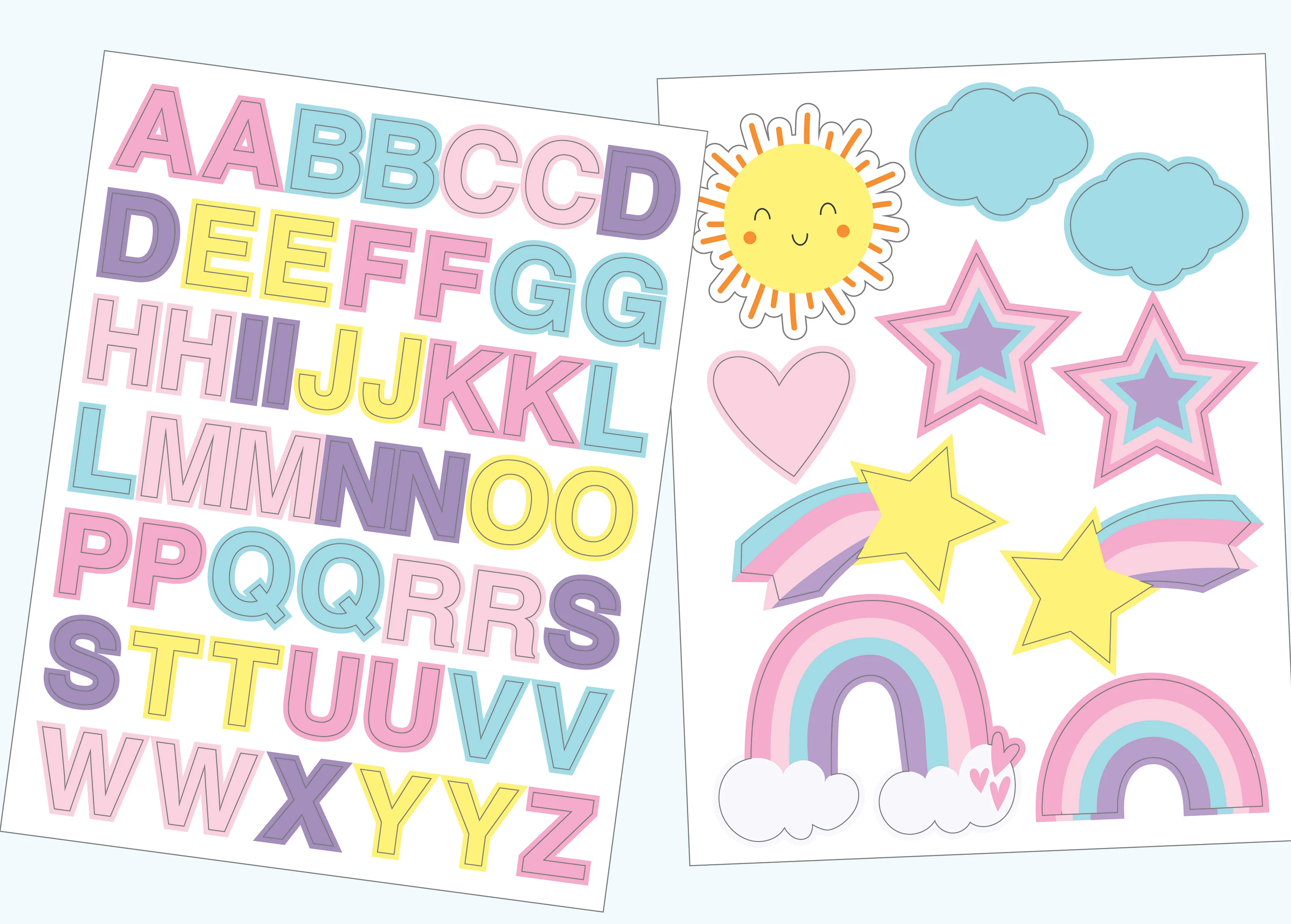 Unicorn Wood Floor Toddler Bed with Reusable Stickers - Image 7